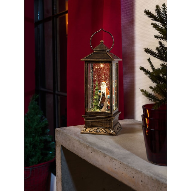 KONSTSMIDE LED Laterne »Weihnachtsdeko«, 1 flammig-flammig, LED  Schneelaterne mit Weihnachtsmann auf Raten bestellen