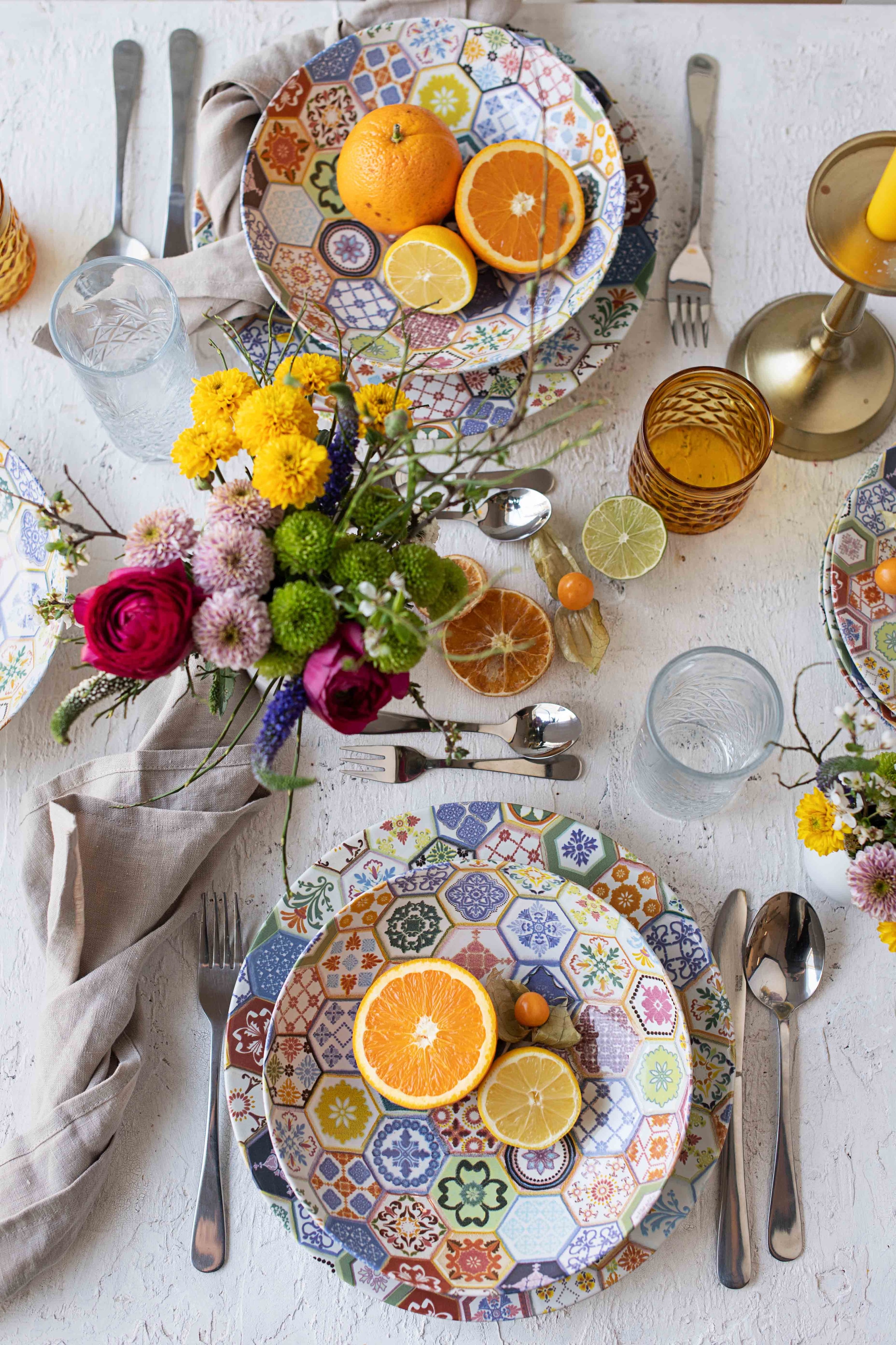 MÄSER Platzteller »Platzteller-Set Amarante, Steinzeug« günstig online kaufen