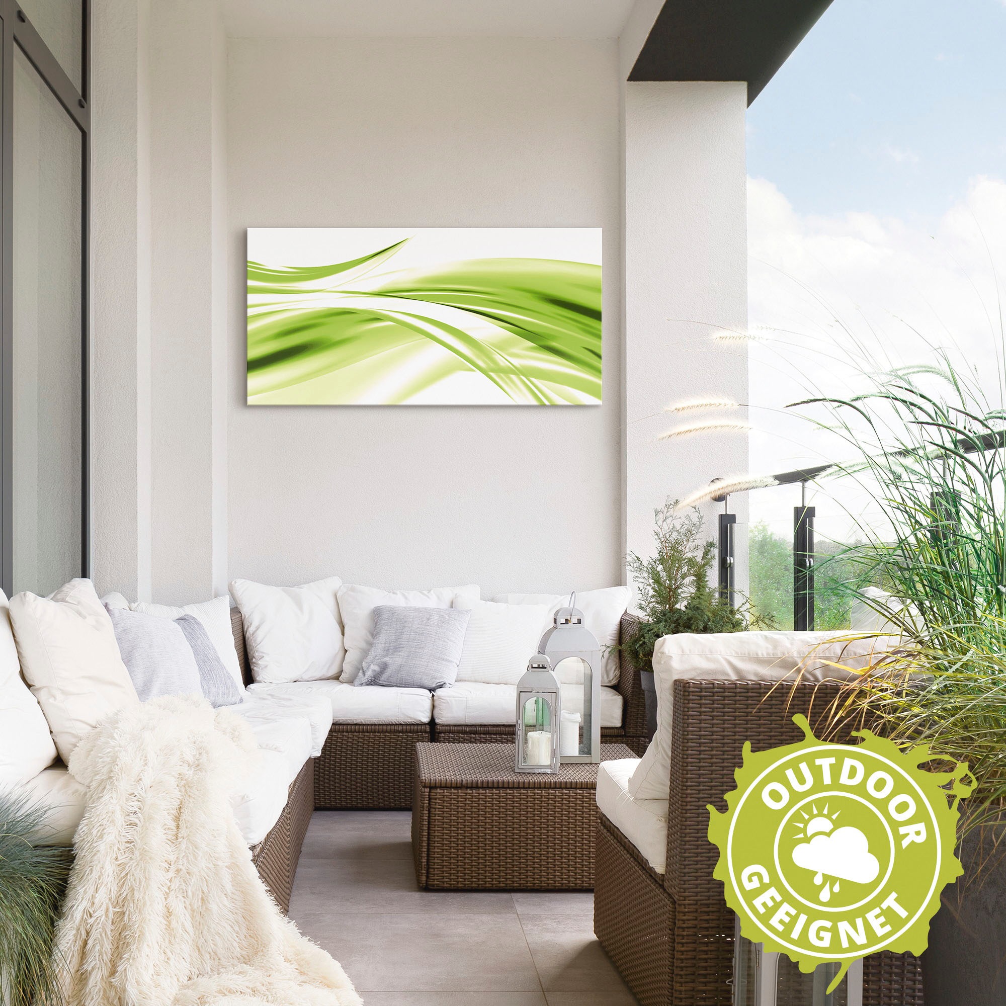 Artland Wandbild »Schöne Welle - Abstrakt«, Gegenstandslos, (1 St.), als Alubild, Outdoorbild, Leinwandbild, Poster in verschied. Größen