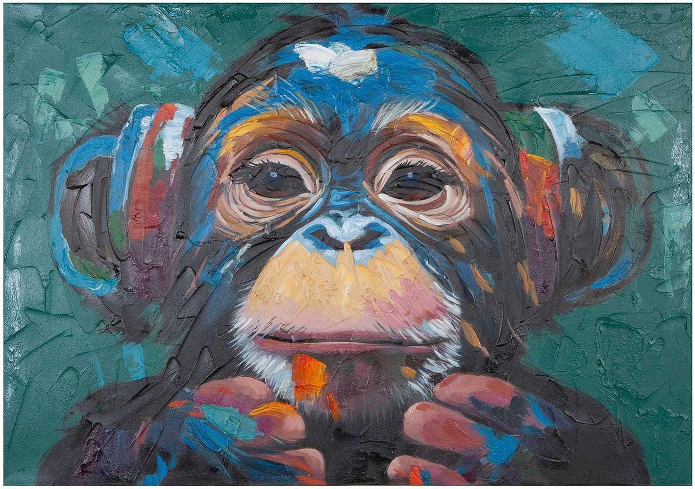 GILDE Leinwandbild »Bild rechteckig Ape mehrfarbig H. 70 cm«, (1 St.) günstig online kaufen
