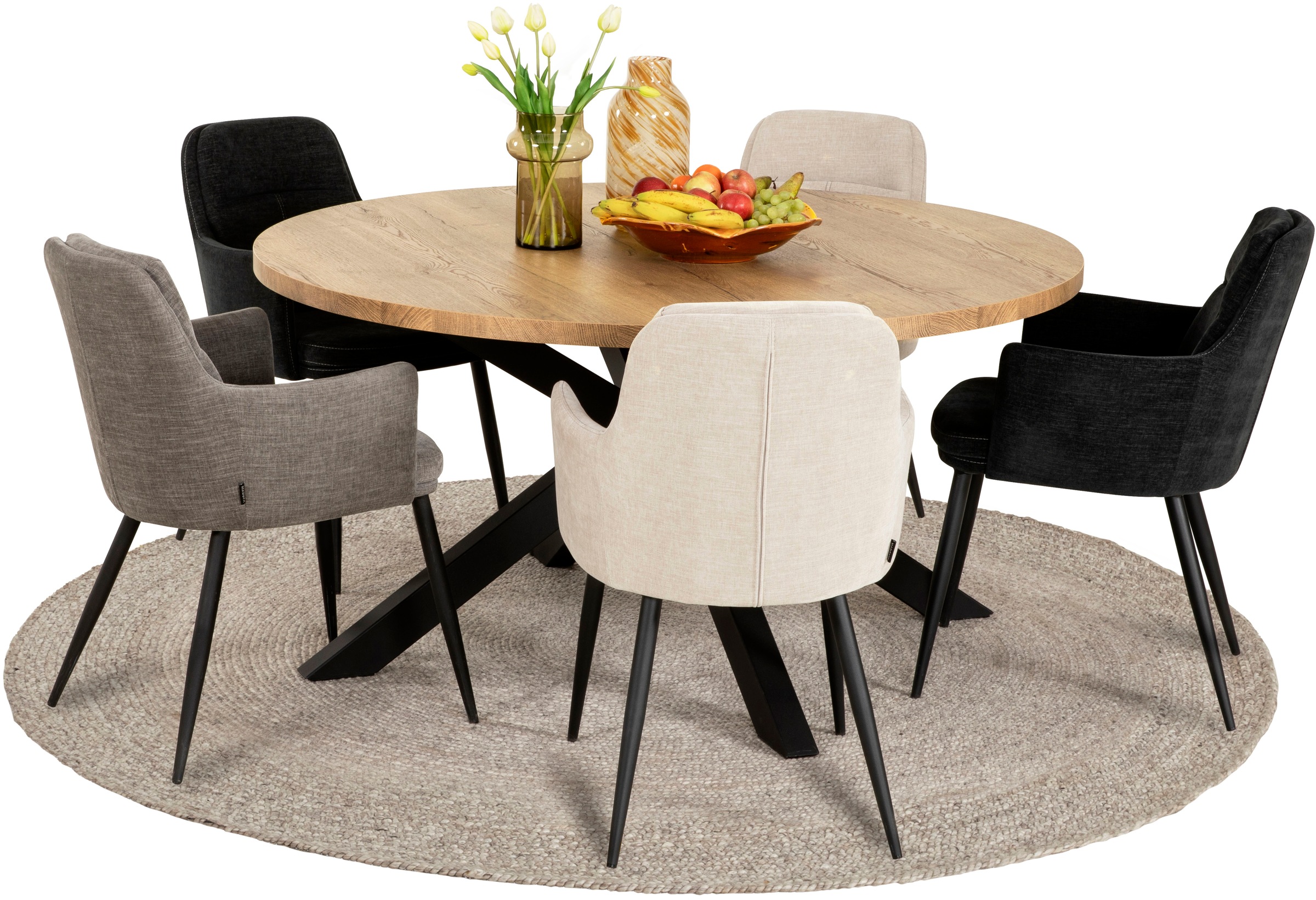 OMG Design Armlehnstuhl »Donna« (Set) 2 Stk.Schalenstuhl, bequem gepolstert günstig online kaufen