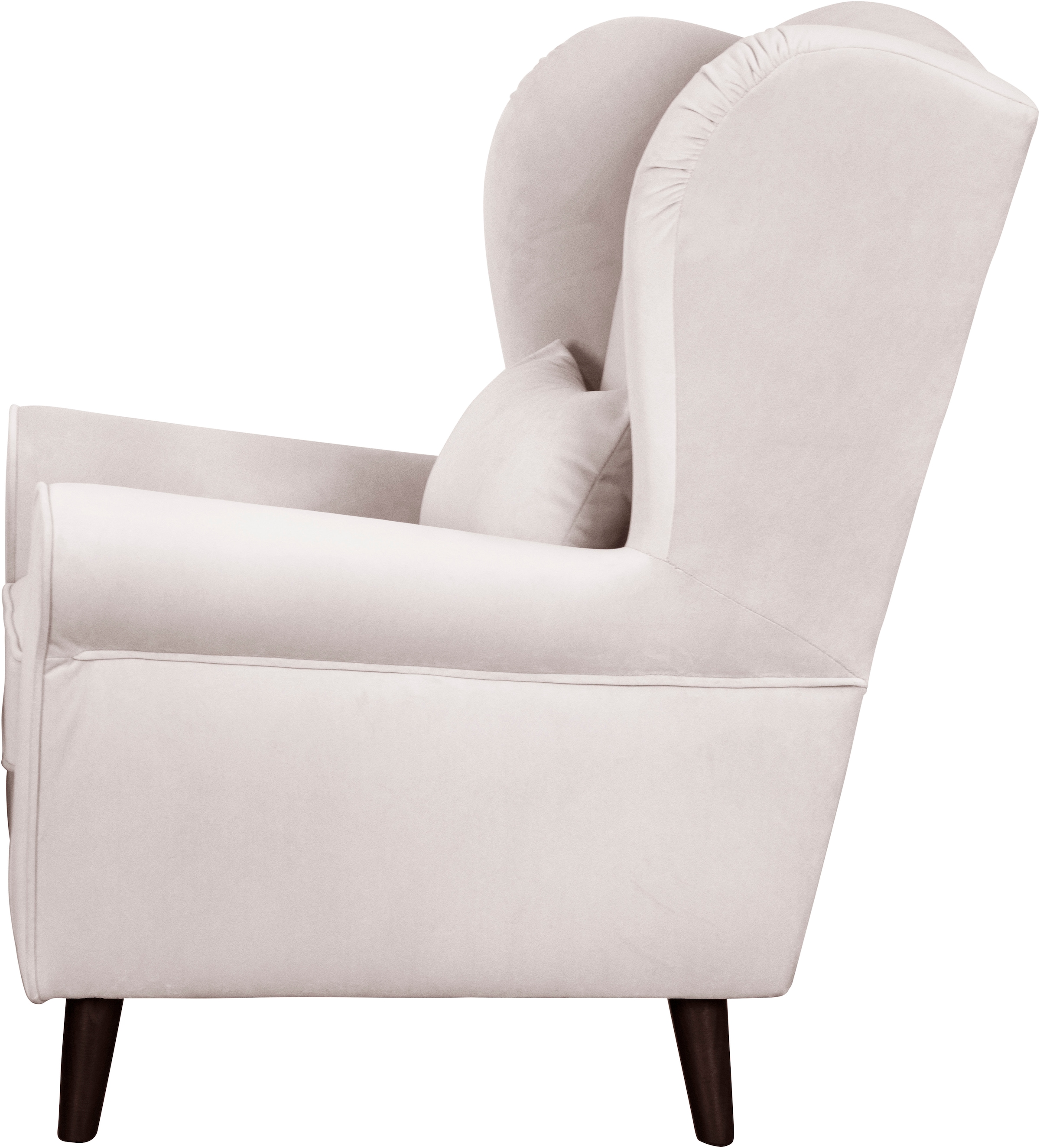Home affaire Sessel »Ohrensessel CHISTELLE, wahlweise mit Polsterhocker«, mit Wellenunterfederung, Maße: B/T/H: 81/87/99 cm
