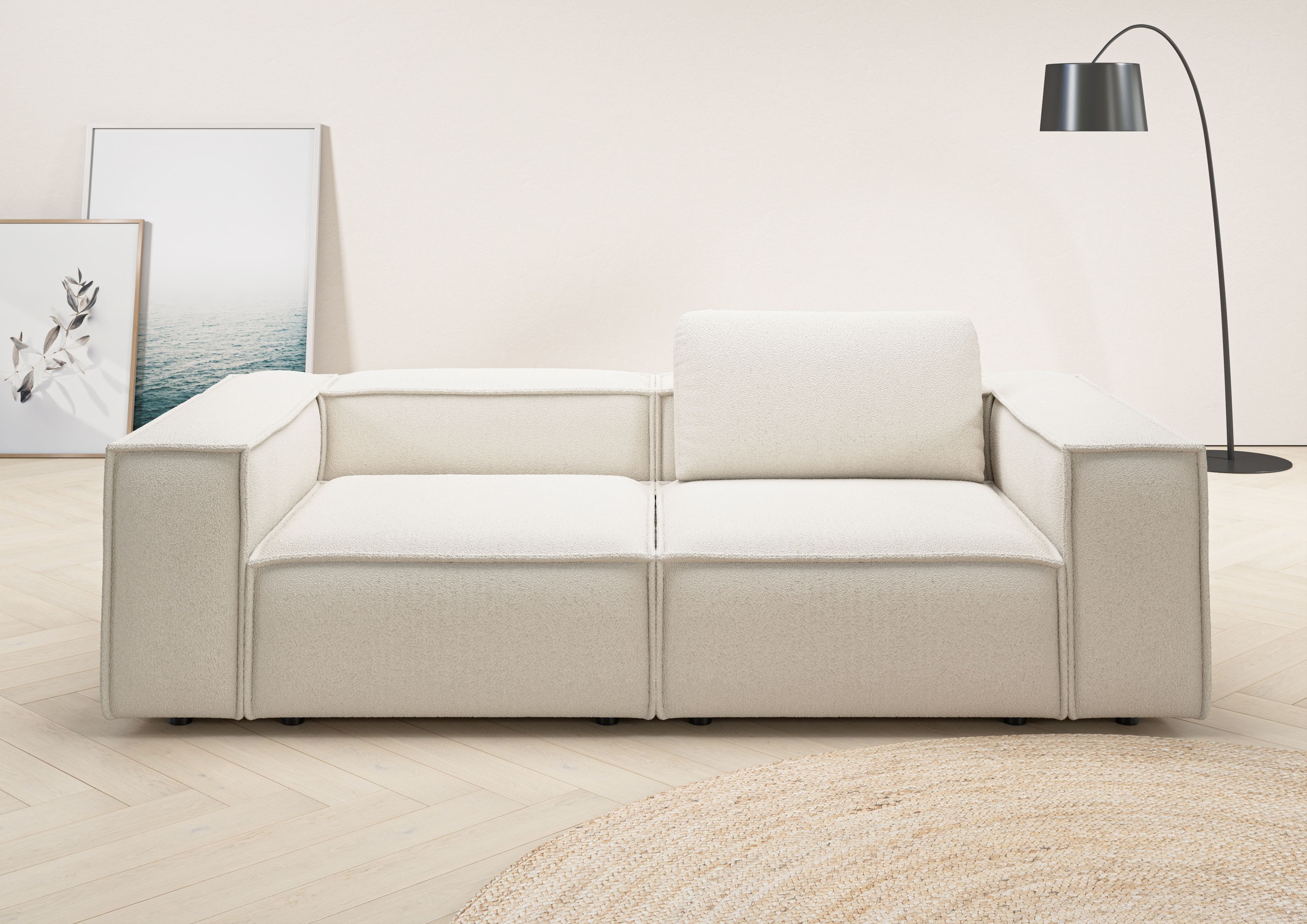 Home affaire 2-Sitzer »Watertown, modernes Sofa 246 cm breit, auch in Feinc günstig online kaufen