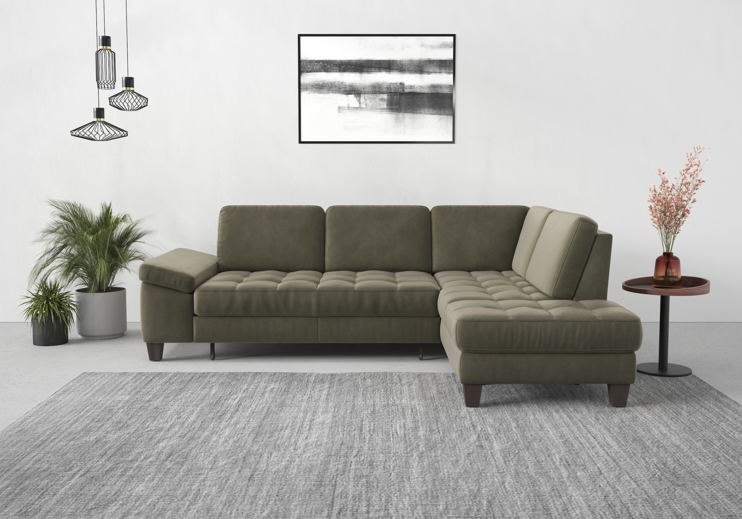 sit&more Ecksofa »Westham L-Form«, mit Ottomane, mit oder ohne Bettfunktion günstig online kaufen
