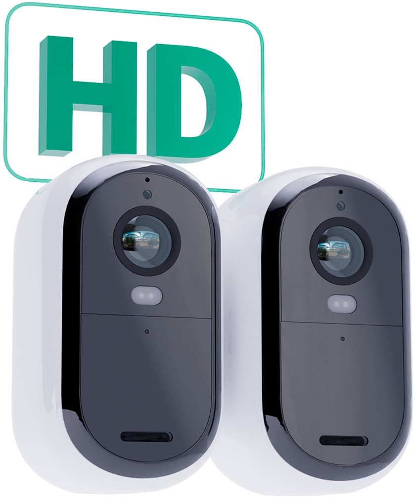 ARLO Überwachungskamera »Essential Outdoor Camera 2er Pack«, Außenbereich, (Packung)
