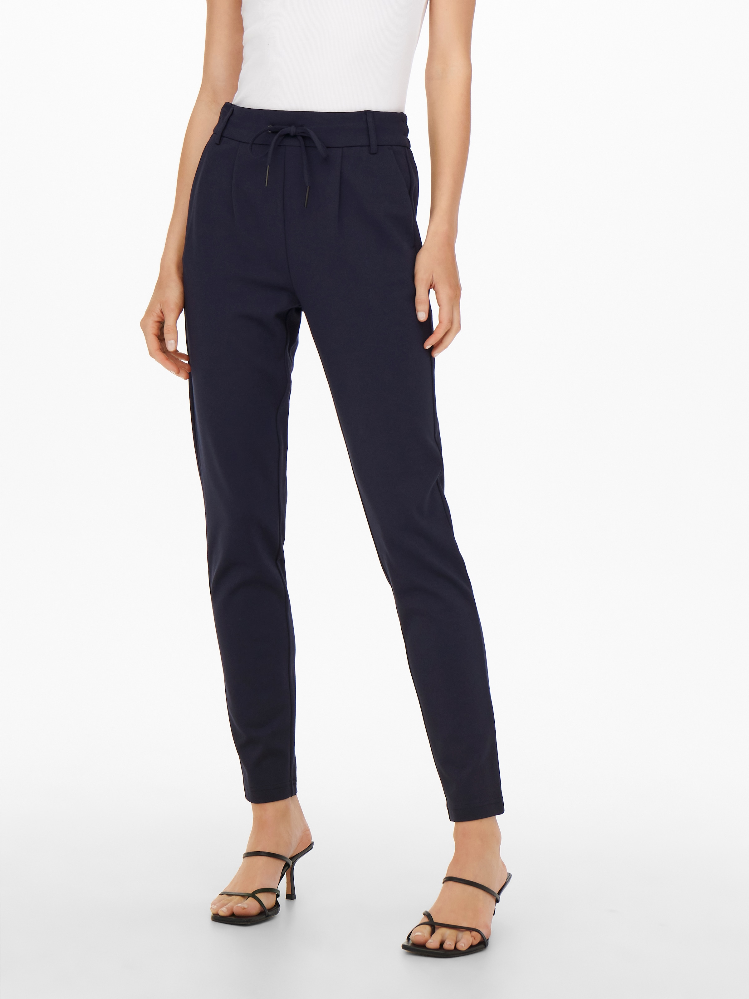 ONLY Jogger Pants »ONLPOPTRASH – Joggerhose mit Tunnelzugbund und Stretch«  casual, Milano Rib, regular fit, Viskosemischung
