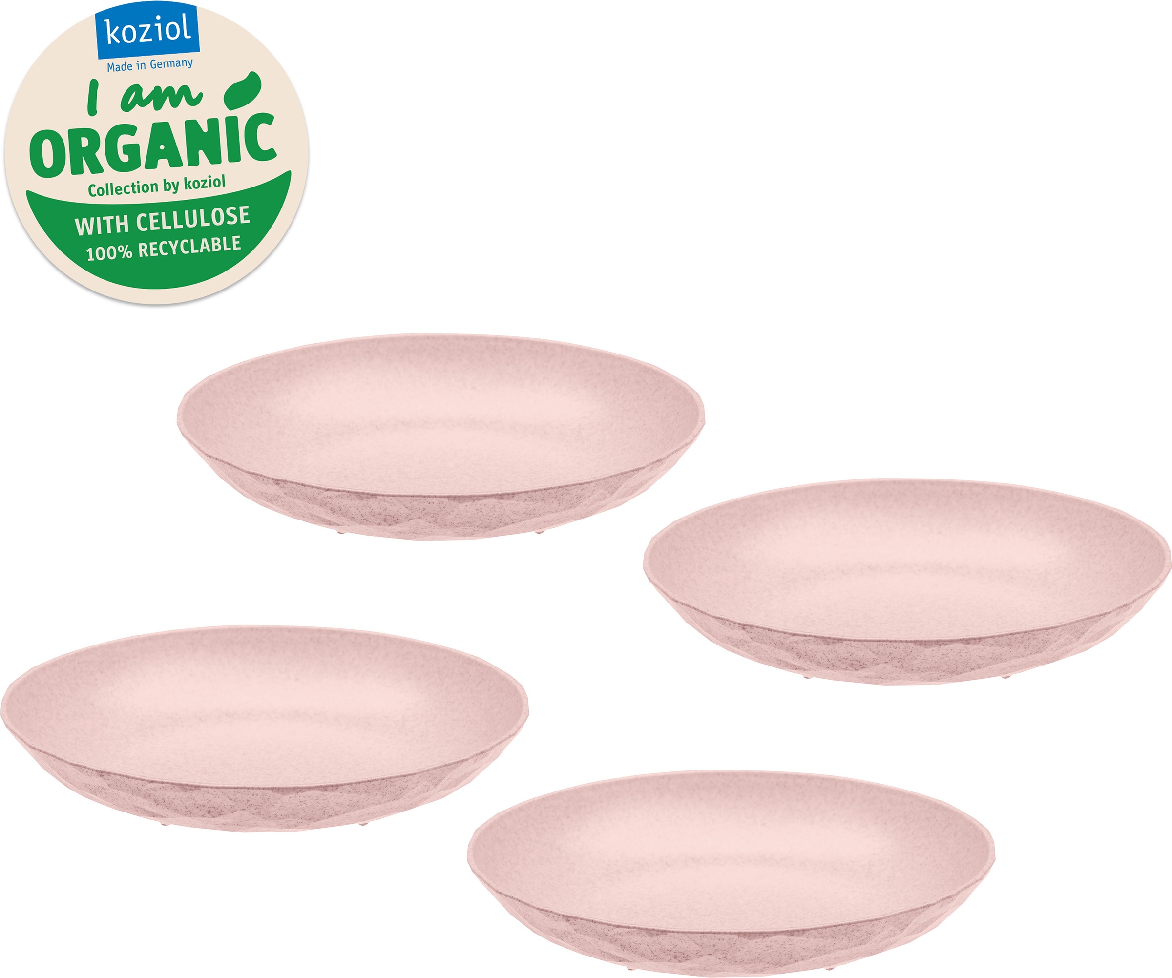 KOZIOL Suppenteller »CLUB PLATE«, (Set, 4 St., 4er-Set), 100% recycelbar,CO günstig online kaufen