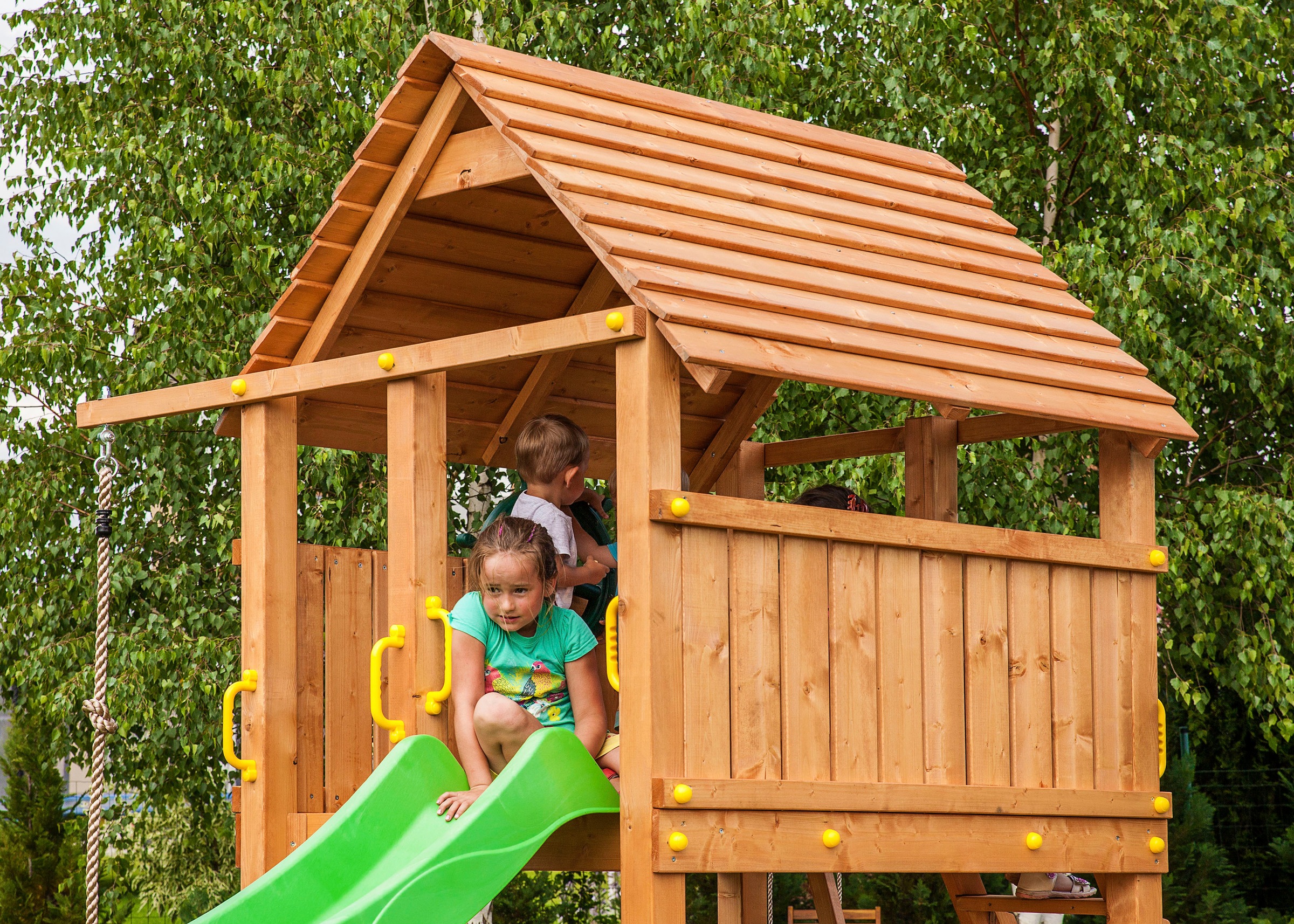 FUNGOO Spielturm »FORTRESS Toybox«, mit Schaukel & Rutsche