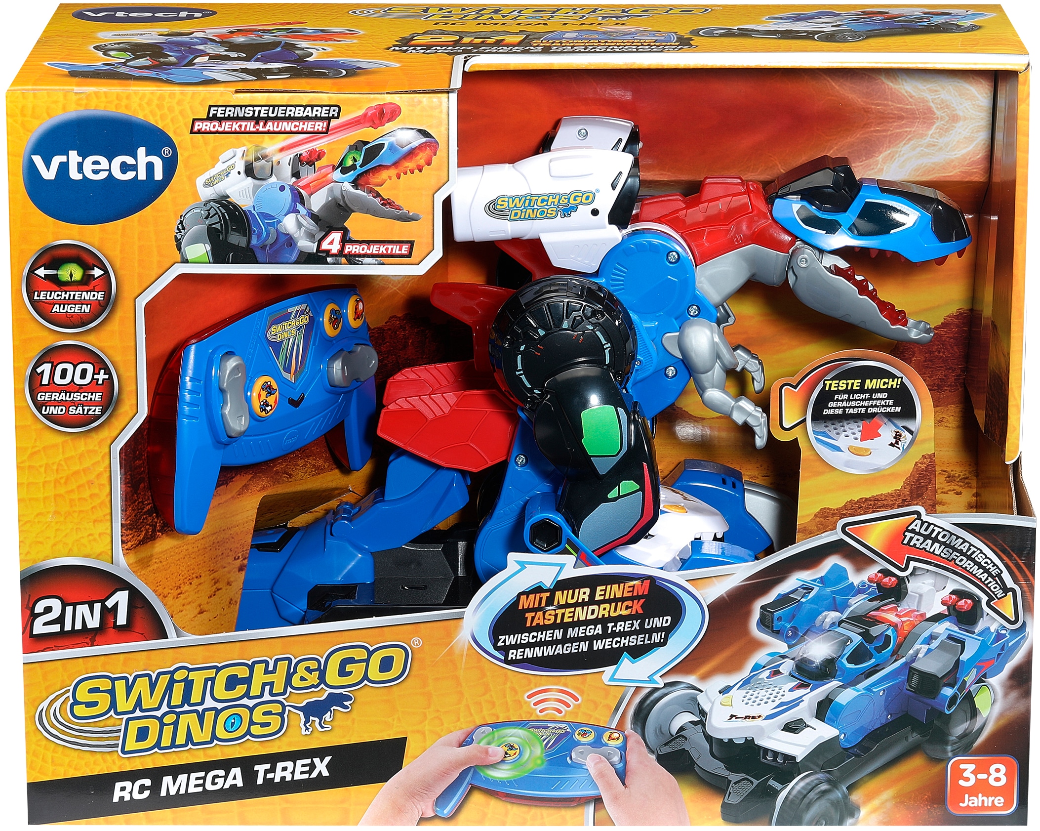 Vtech® RC-Tier »Switch & Go Dinos, RC Mega T-Rex« mit Licht und Sound