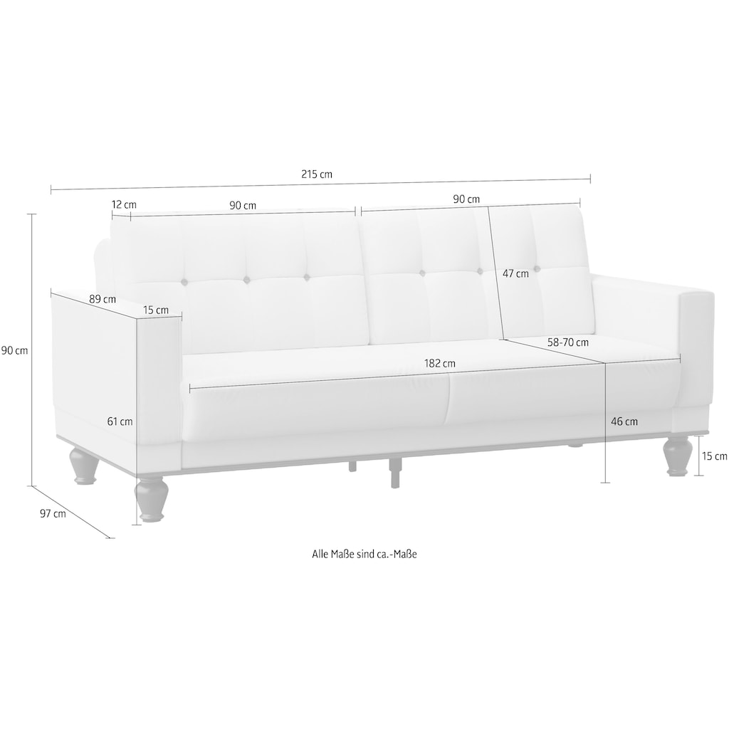 sit&more 3-Sitzer »Orient 5 V«