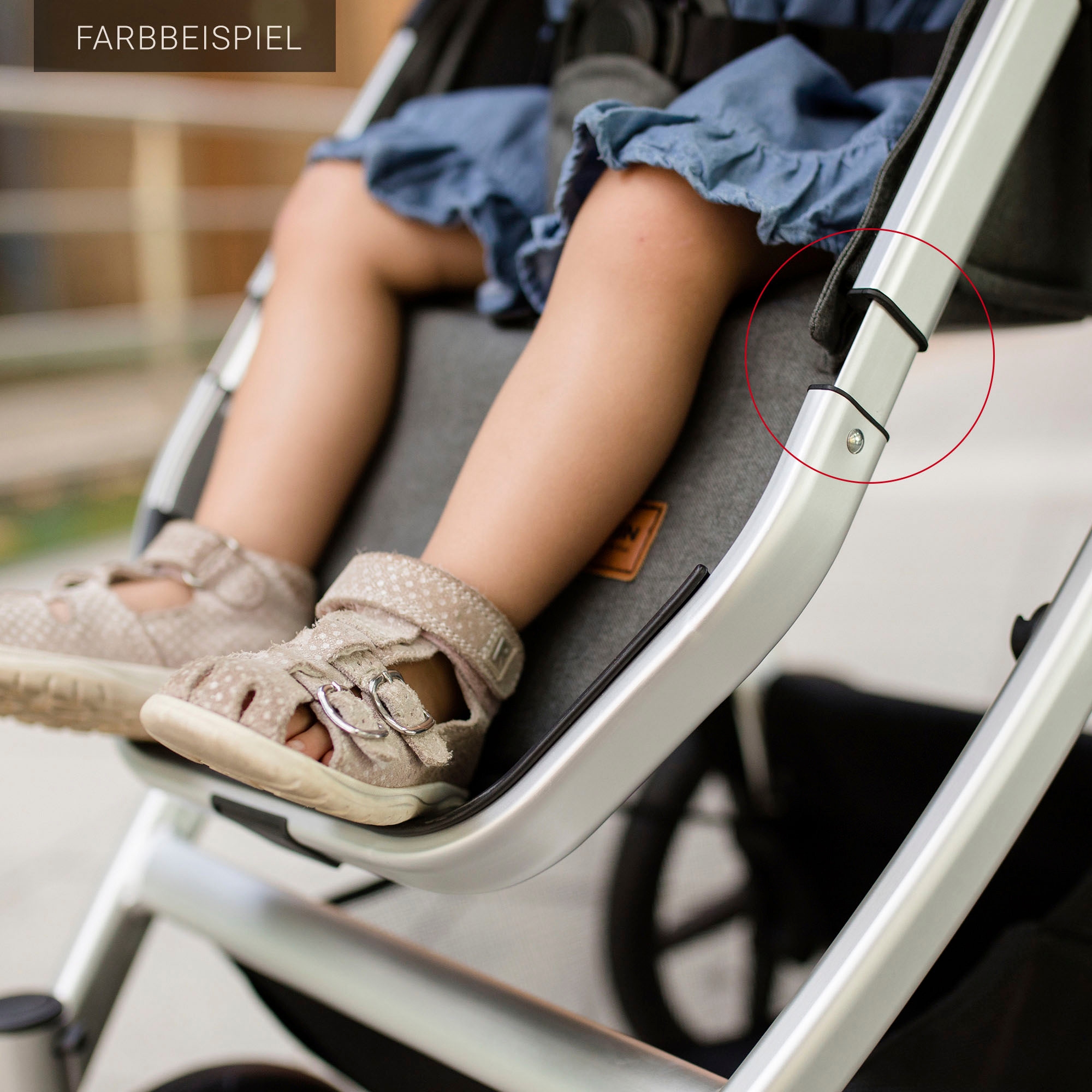 Gesslein Kombi-Kinderwagen »FX4 Soft+ mit Aufsatz Life, schwarz/tabak, farn«, mit Babywanne C3 und Babyschalenadapter