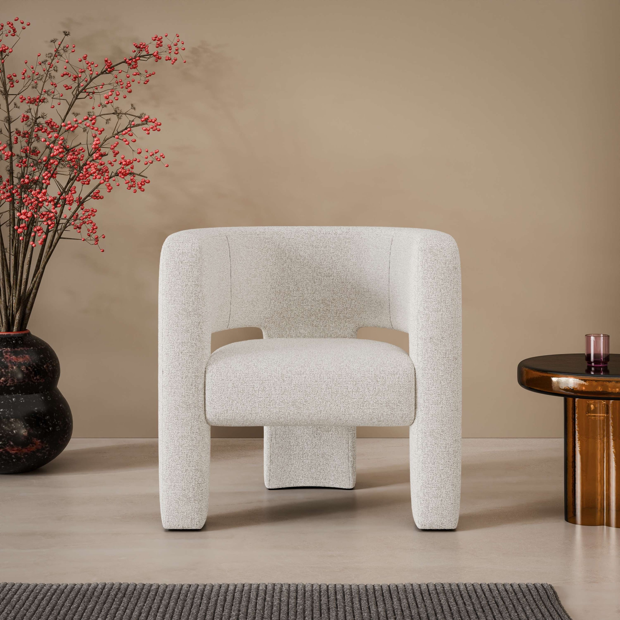 LeGer Home by Lena Gercke Sessel »Ohrensessel SELMIA Moderner Lounge-Sessel Einzelsitz, B/T/H 73/62/76cm«, Relaxsessel/Lehnstuhl, erhältlich in trendigen Stoff- und Farboptionen