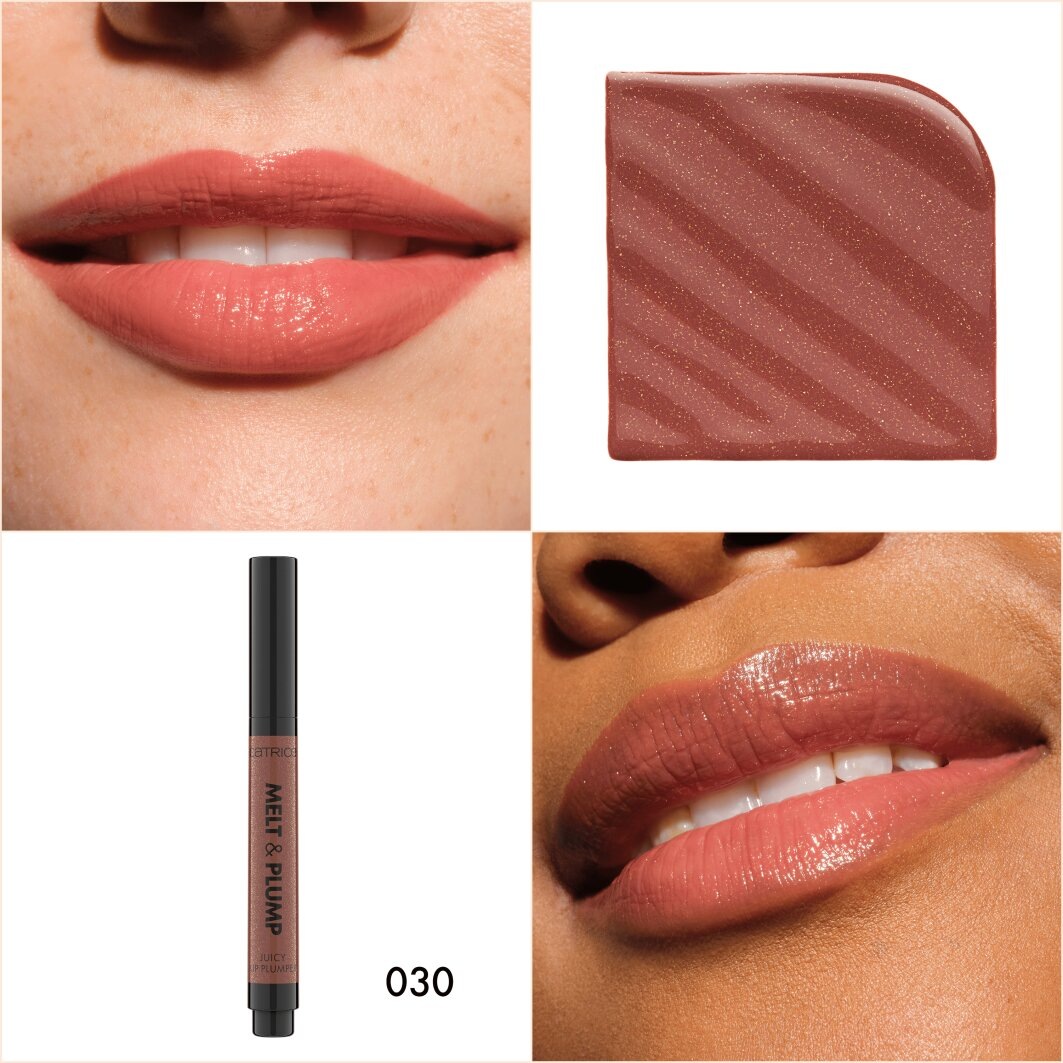 Catrice Lippenbalsam »Melt & Plump Juicy Lip Plumper«, (Set, 3 tlg.), Sorgt für Glanz und Volumen, weiche Textur, kühlend durch Menthol.