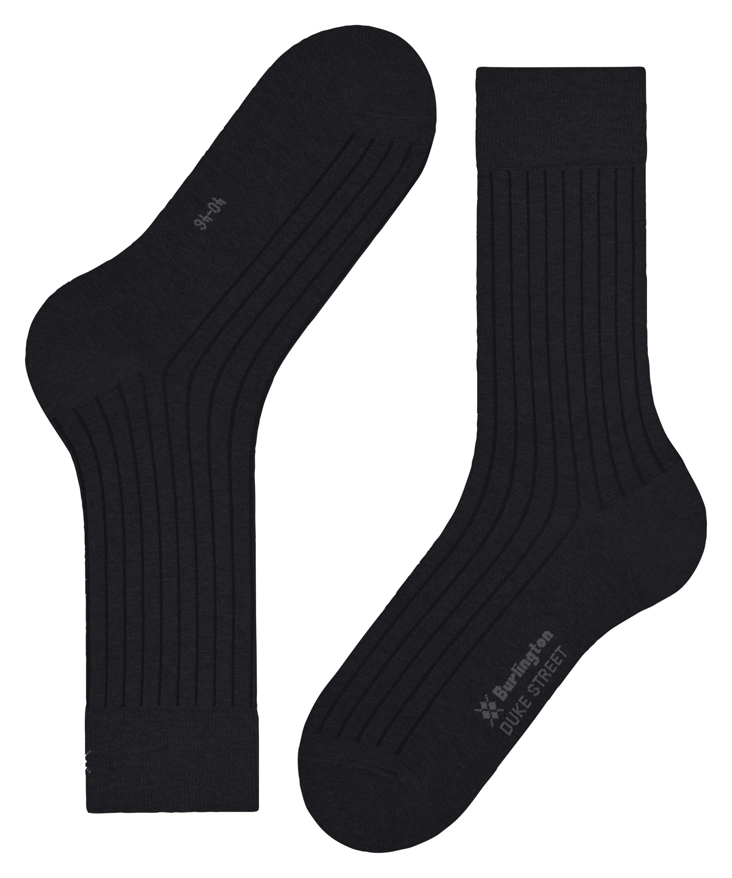Burlington Socken »Duke Street« Einheitsgröße 40-46, Rippenstruktur, Cotton-Mix
