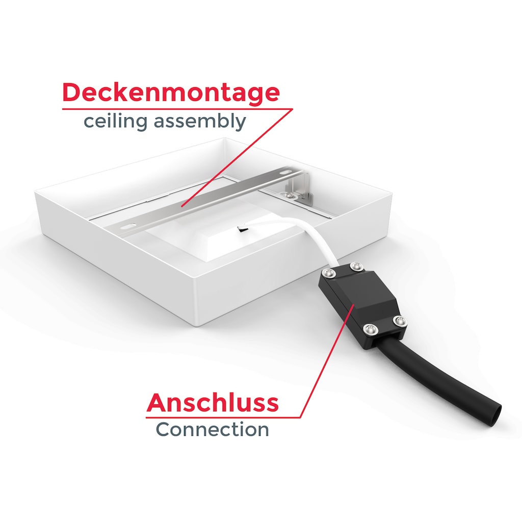 B.K.Licht LED Aufbaustrahler, 1 flammig-flammig