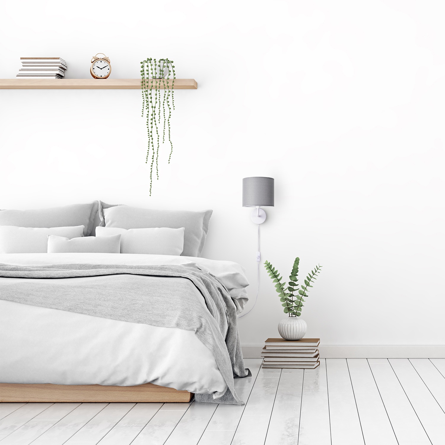 Paco Home Wandleuchte »Uni Color«, 1 flammig, Leuchtmittel E14   ohne Leuch günstig online kaufen