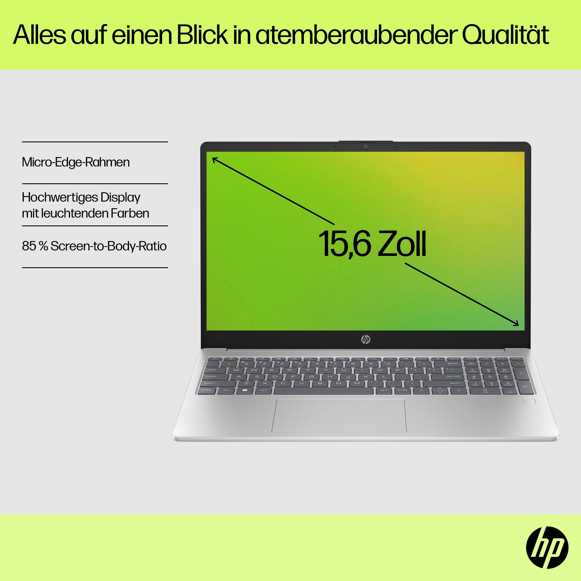 HP Notebook »15-fd1075ng«, 39,6 cm, / 15,6 Zoll, Intel, Core 7, Intel Graphics, 512 GB SSD