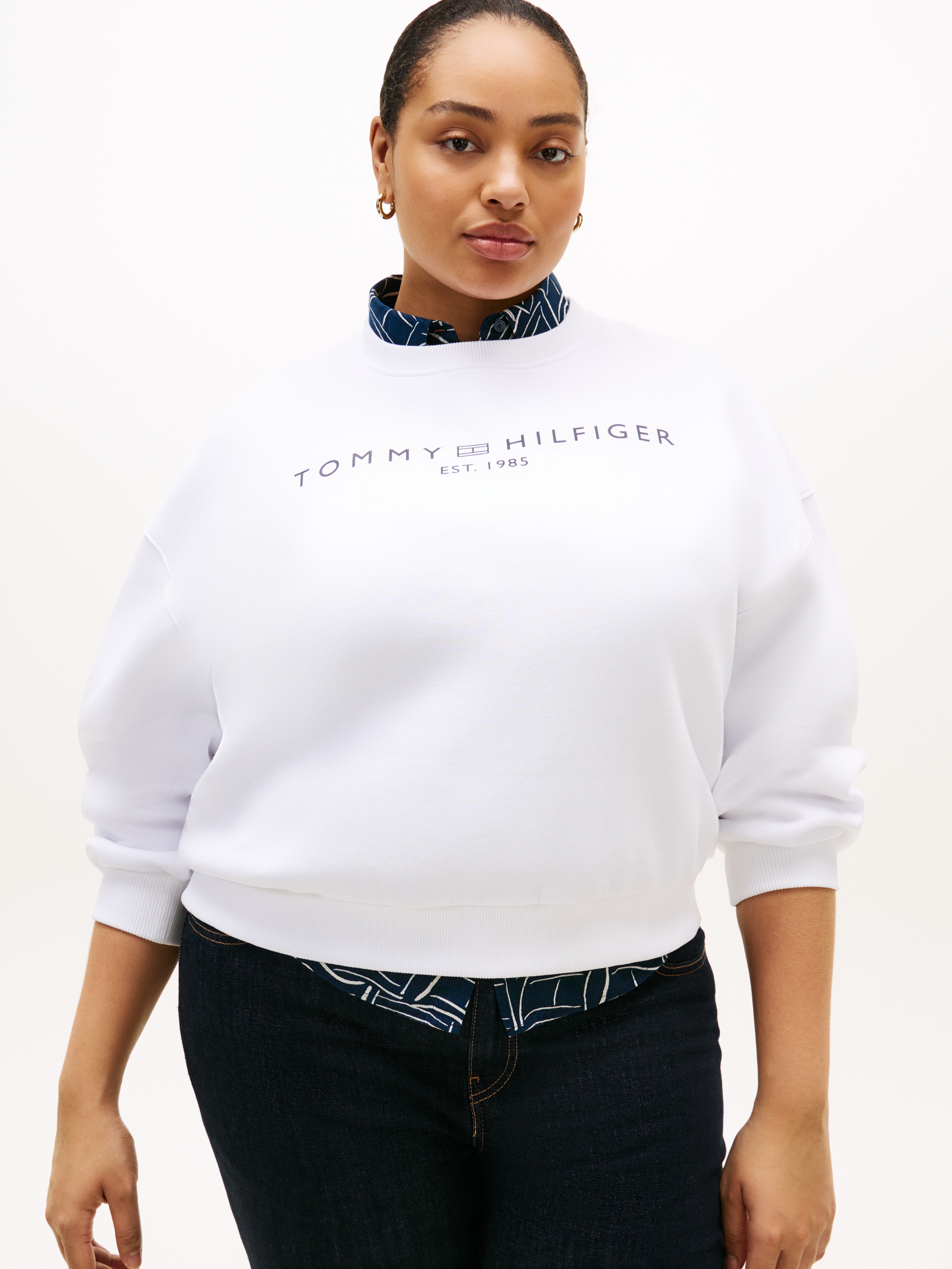 Tommy Hilfiger Curve Sweatshirt »CRV CORP LOGO MDRN SWTSRT«, in großen Größen
