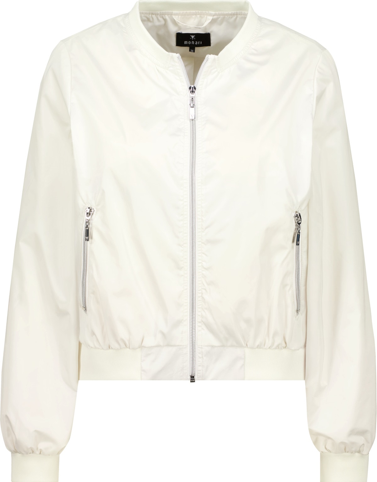 Monari Bomberjacke »Jacke Nylon« ohne Kapuze Regular fit mit Reißverschlusstaschen