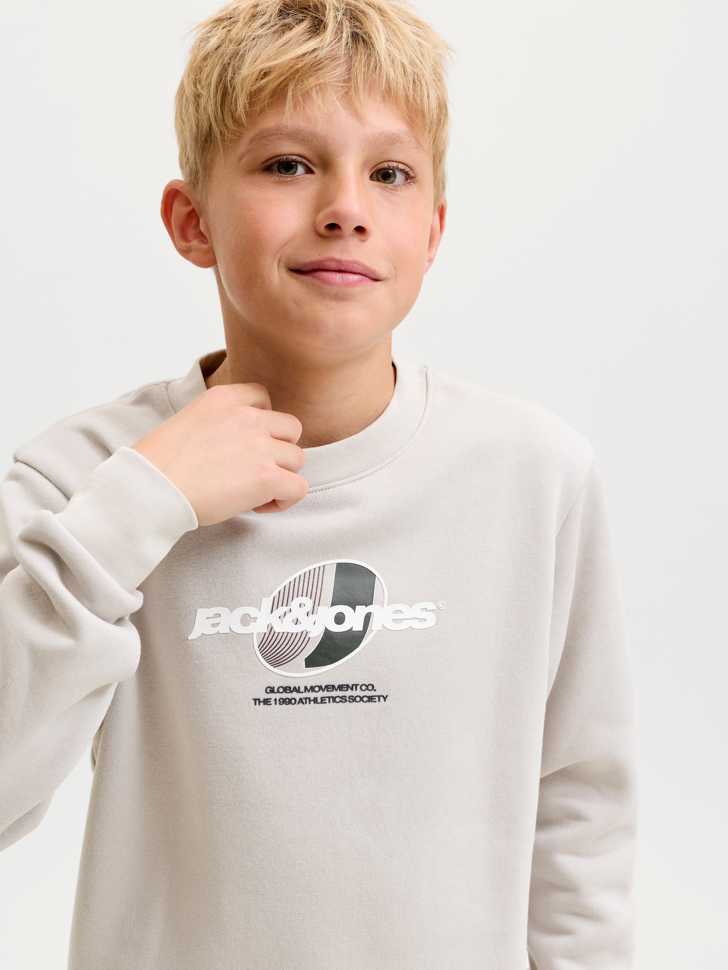 Jack & Jones Junior Sweatshirt »JCOCLUB BRANDING SWEAT CREW NECK JNR«, Baumwollmischung, relaxed fit
