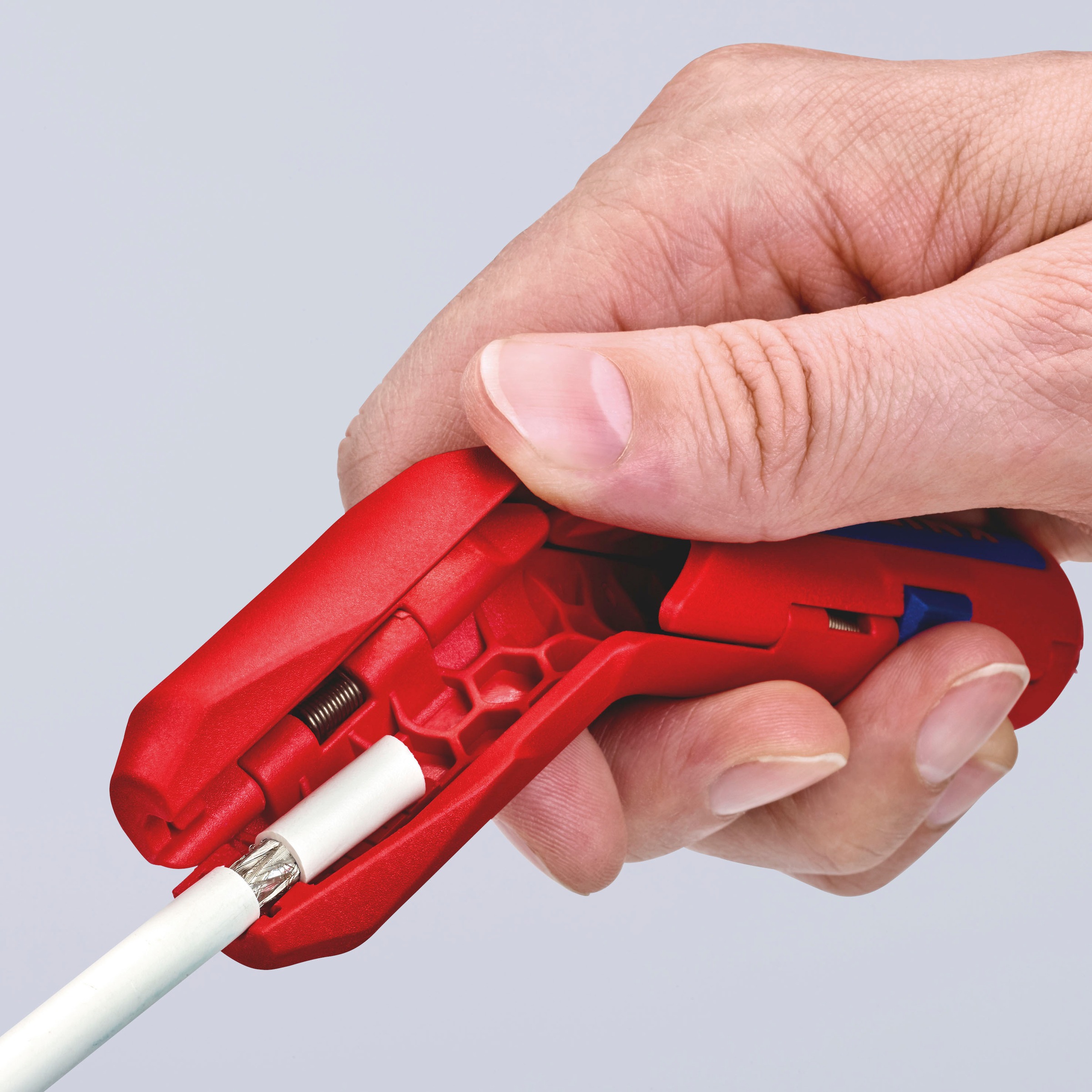 Knipex Abmantelungszange »16 95 01 SB ErgoStrip® Universal«, (1 tlg.), 135 mm