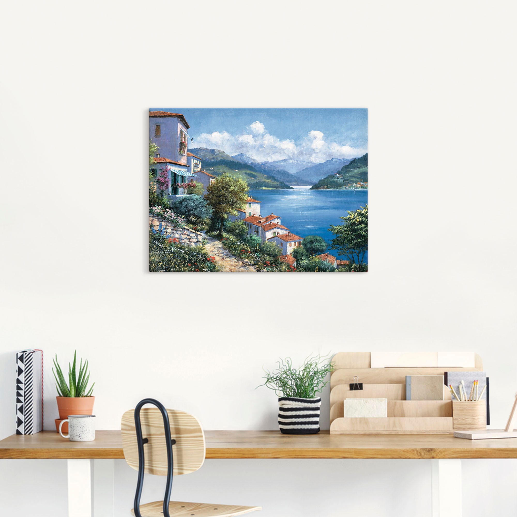 Artland Wandbild »Urlaubsaussicht«, Gewässer, (1 St.), als Leinwandbild, Po günstig online kaufen