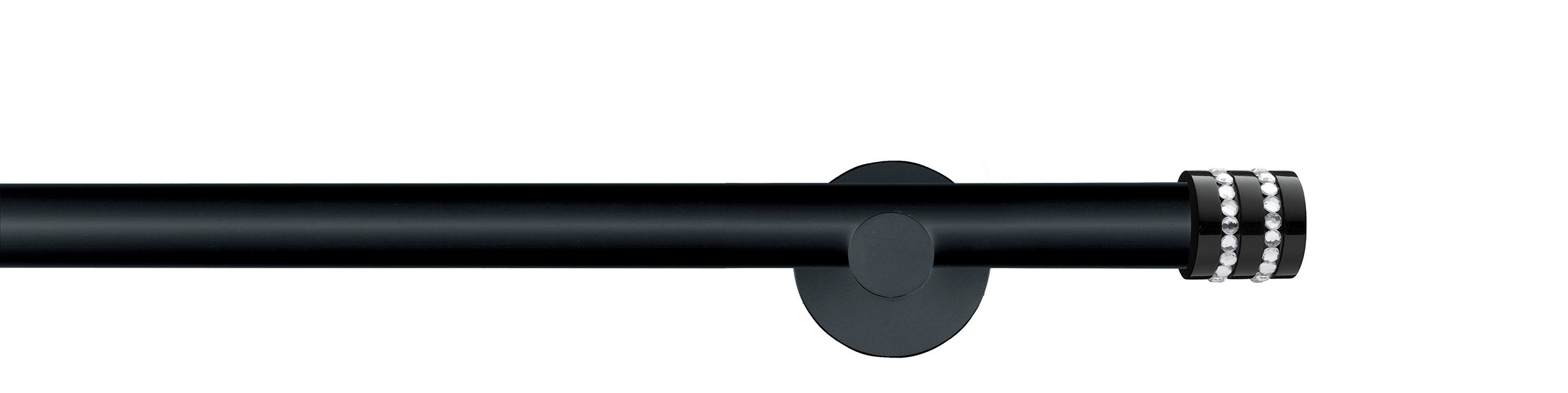 GARESA Gardinenstange »BLACK« Ø 20 mm 1 läufig-läufig Wunschmaßlänge Vorhan günstig online kaufen