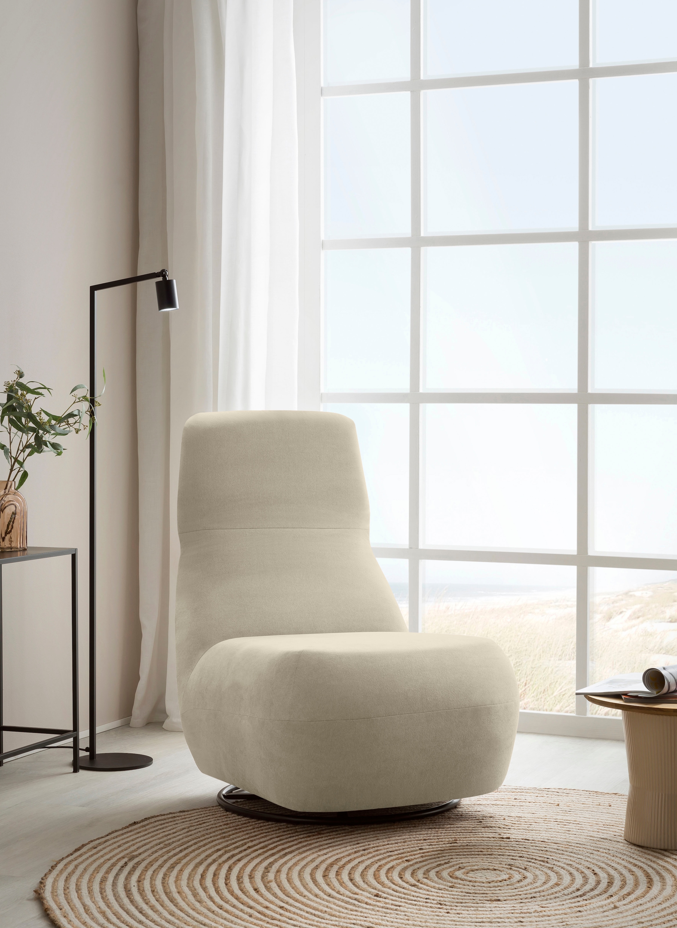 andas Relaxsessel »Emberson Sessel, Rückenlehne hochklappbar, Drehsessel«, günstig online kaufen