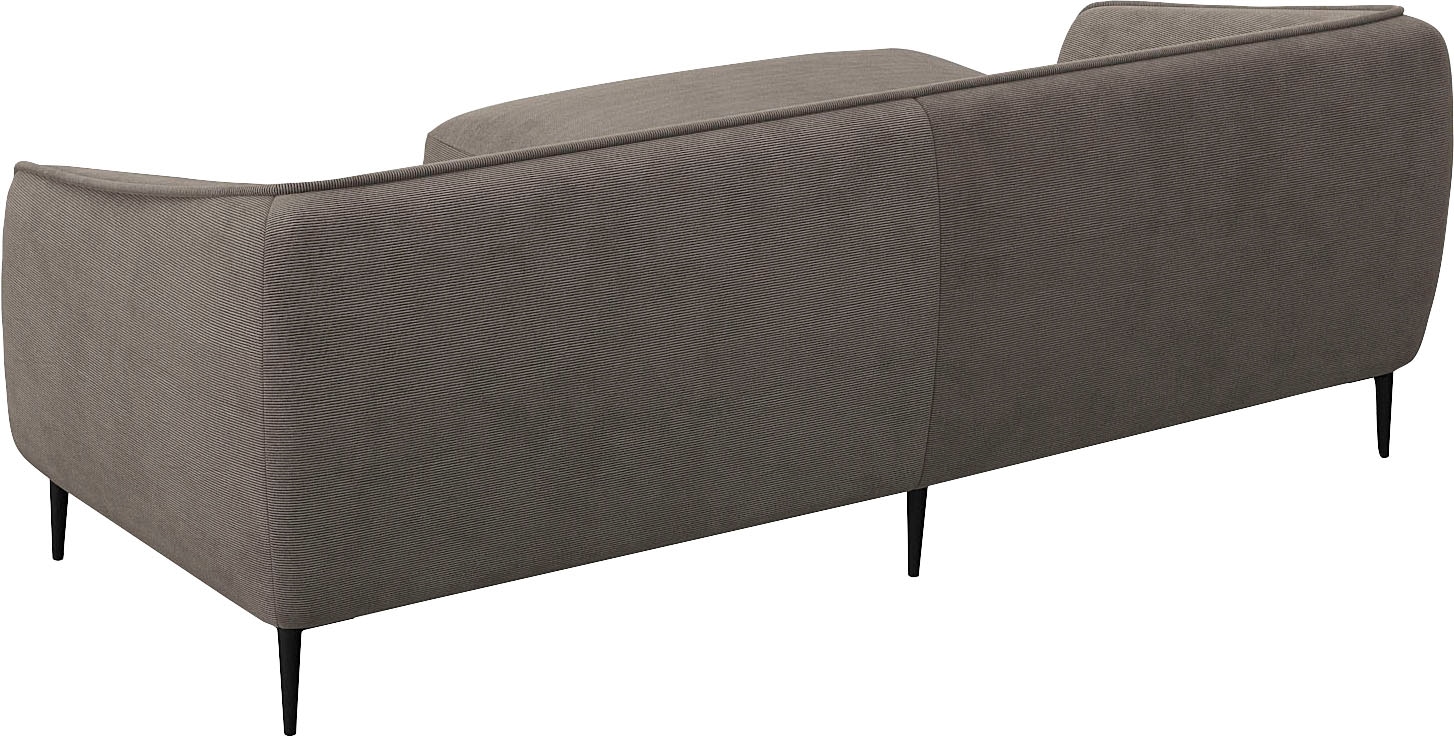 FLEXLUX Ecksofa »Belle Designsofa, bequem durch Kaltschaum im Sitz« Skandinavisches Design, In hochwertiger Verarbeitung, B/T 218/149 cm