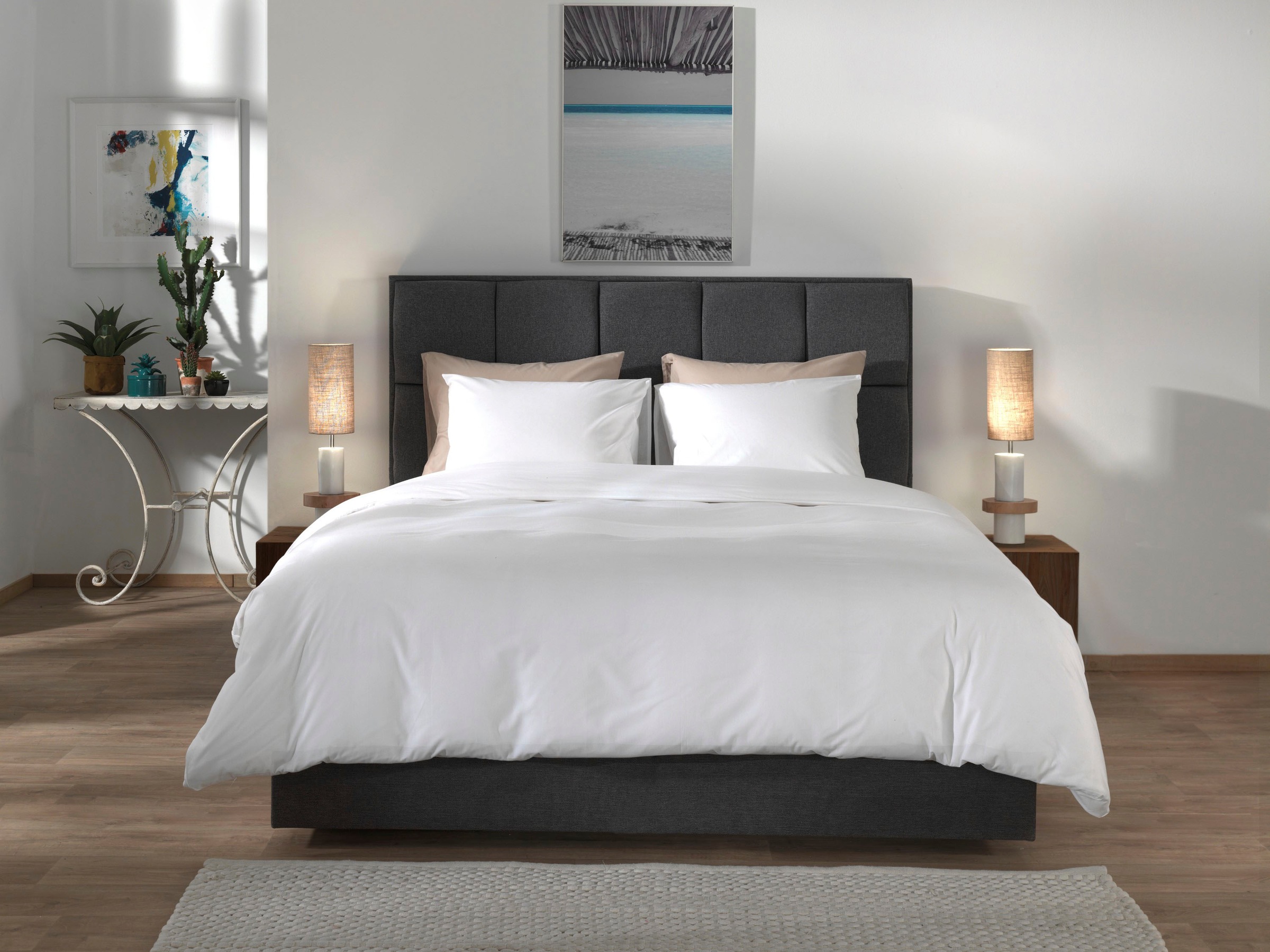 YELLOW Bettwäsche »Suite-Casablanca« 2 Stk. tlg. Uni, 100% Baumwolle ab 135 günstig online kaufen