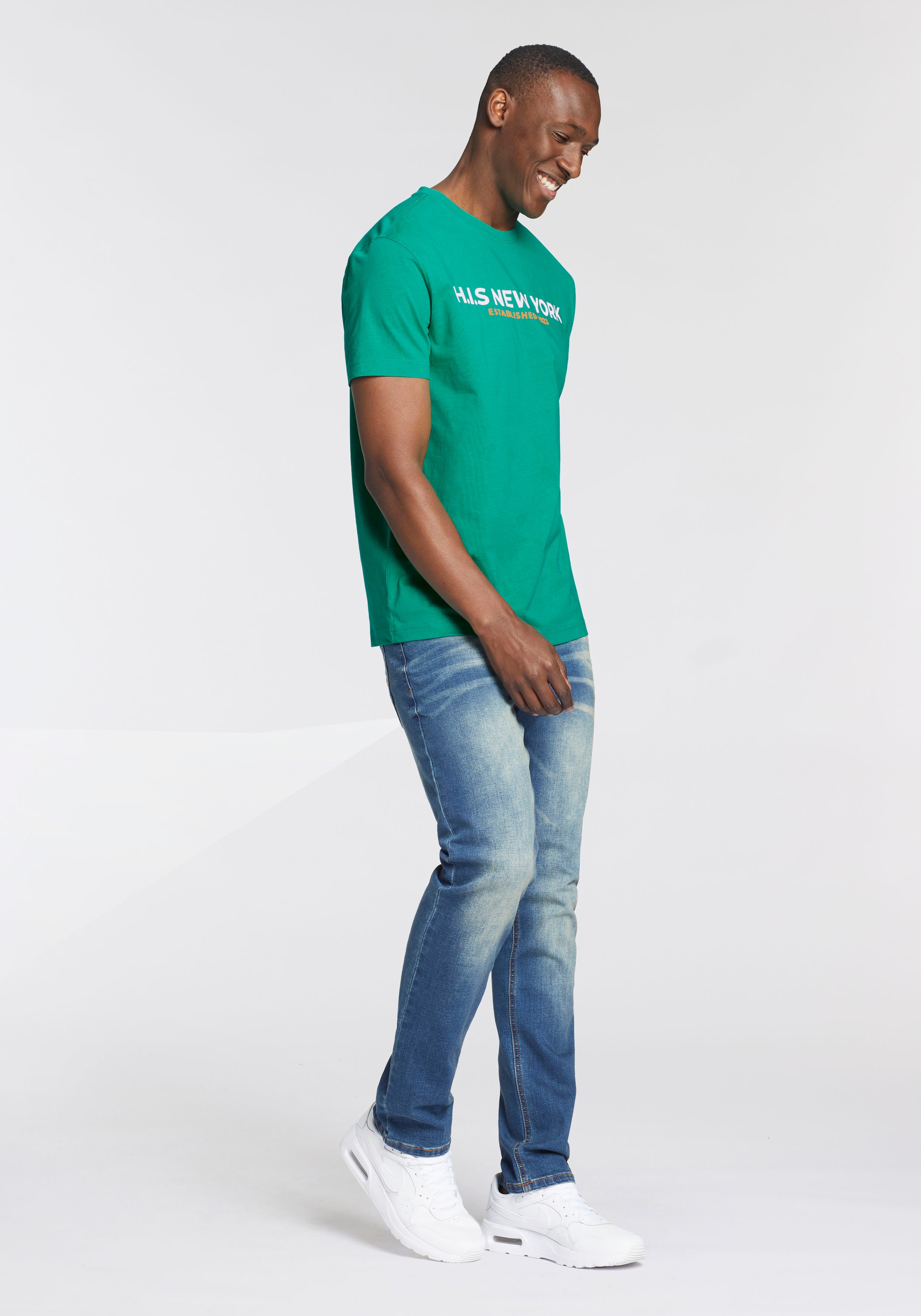 H.I.S T-Shirt, Mit großem Frontprint