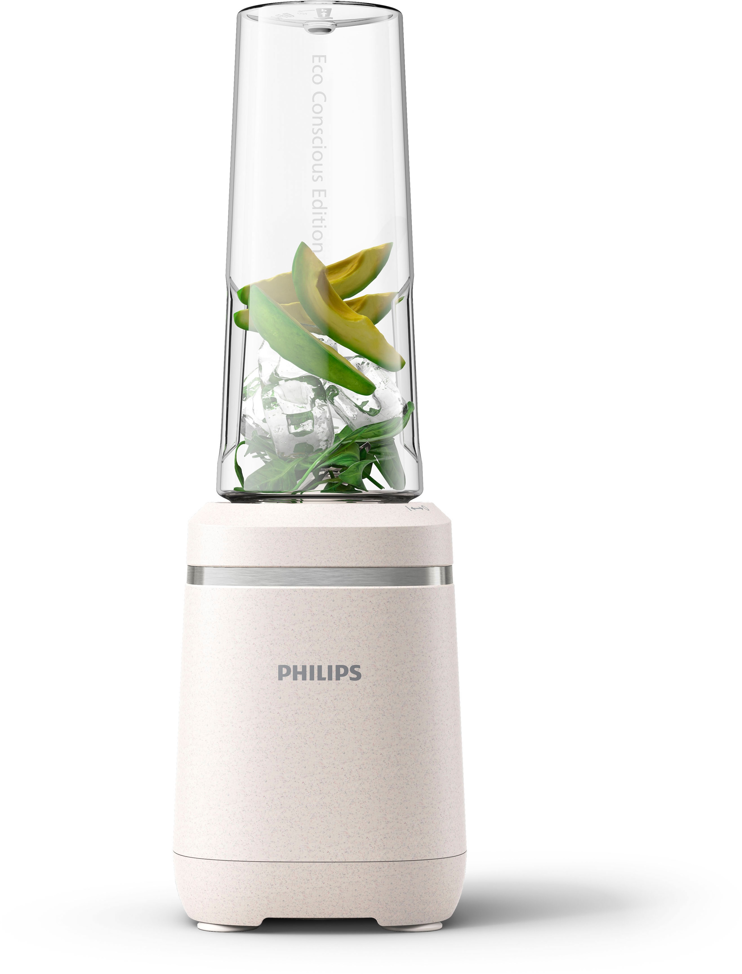 Philips Standmixer »HR2500/00 Eco Conscious Collection, mit ProBlend Technologie,«, 350 W, 600ml-Tritan-Becher, aus biobasierter Kunststoff; Seidenweiß matt