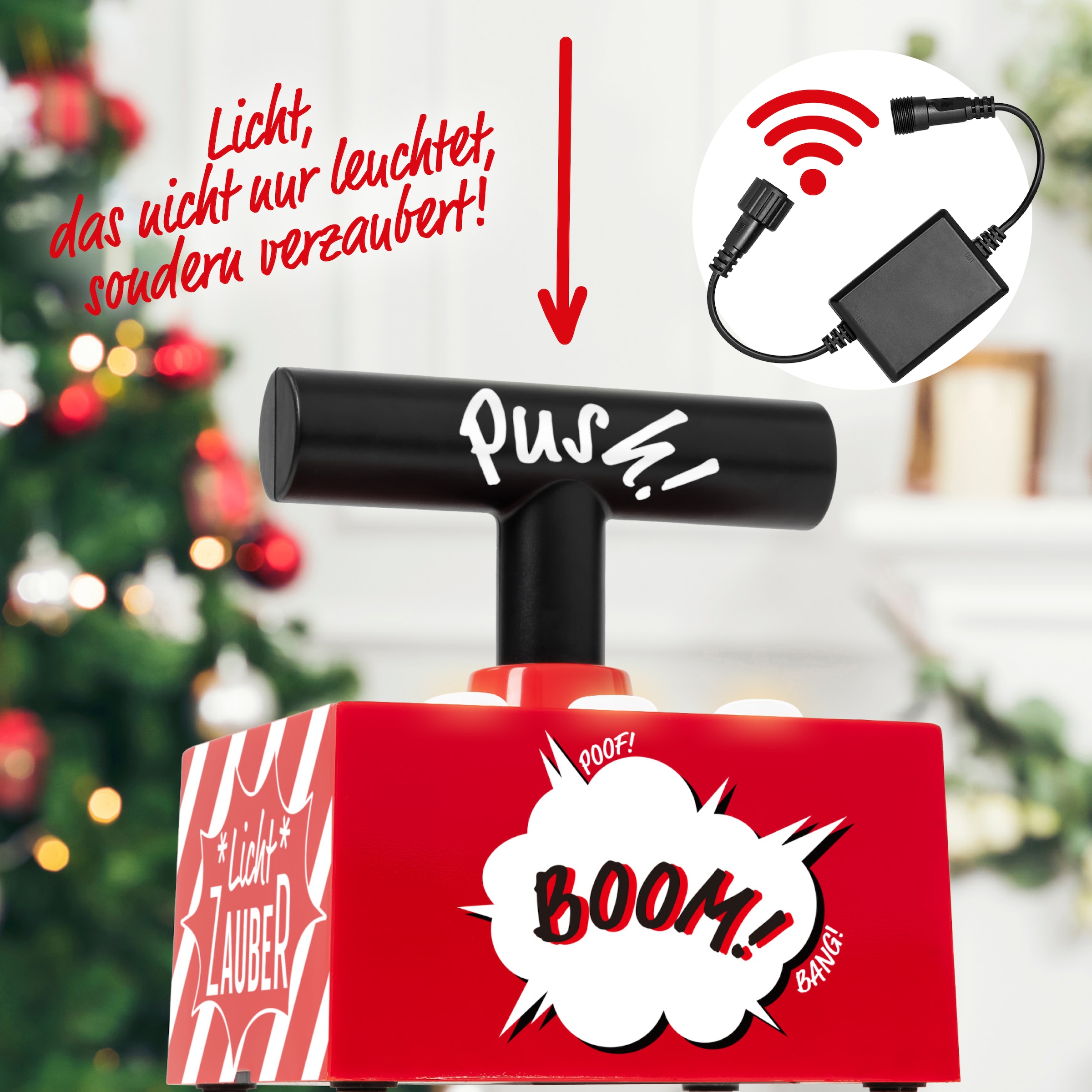 BONETTI Schalter »BOOM! TNT Box für Lichterkette« 1 Stk. tlg. für Partys und Fest mit spektakulären Lichteffekten