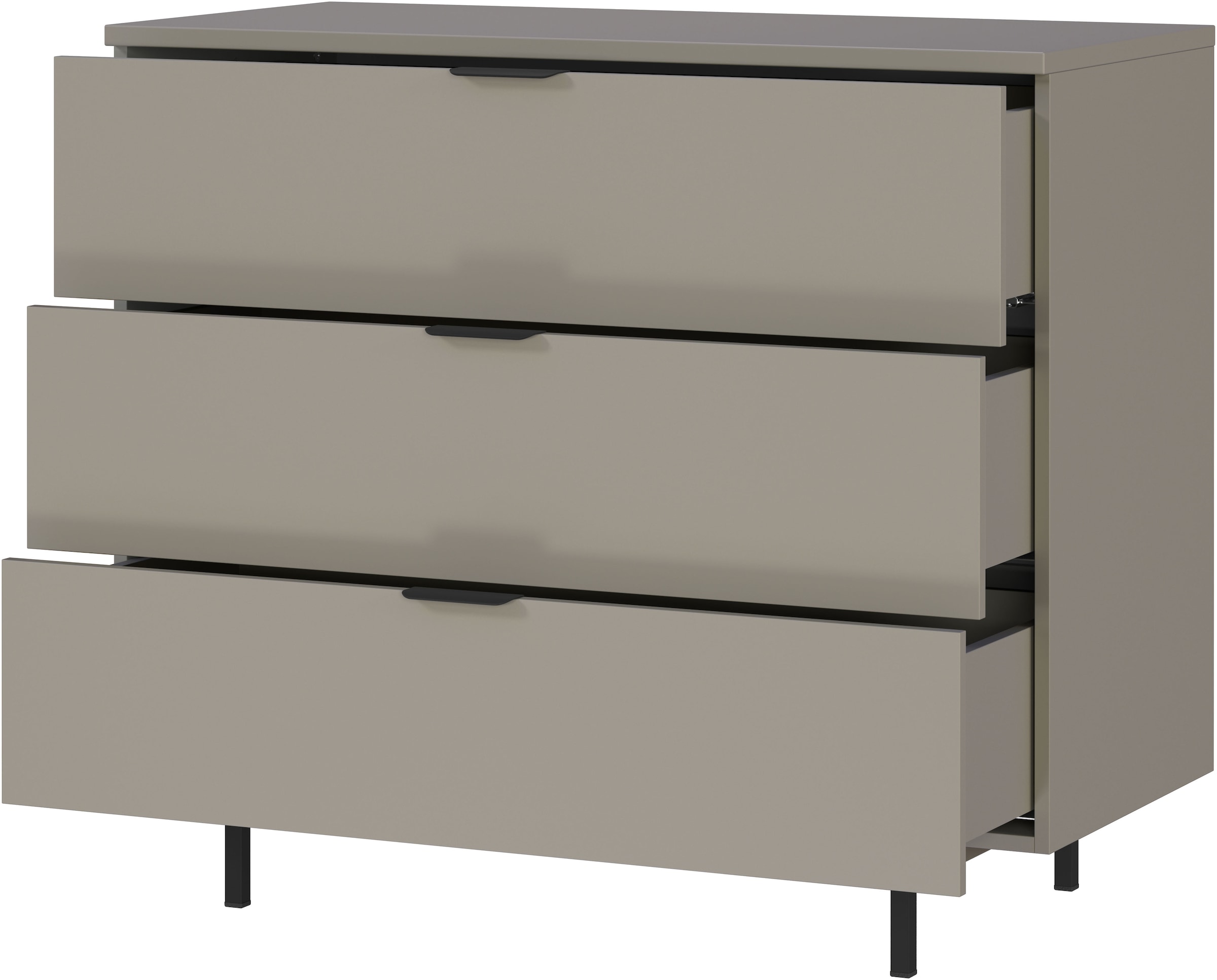 GERMANIA Kommode »Tomino, Schubkastenkommode«, mit gedämpften Schubladen, B/H/T 105/92/54 cm, Metallsockel