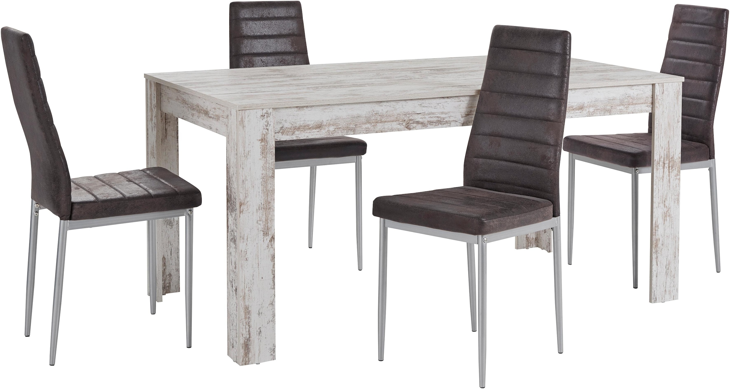 INOSIGN Essgruppe »Lynn160/Kate« Set, 5 Stk. tlg. Tisch mit 4 Stühlen günstig online kaufen
