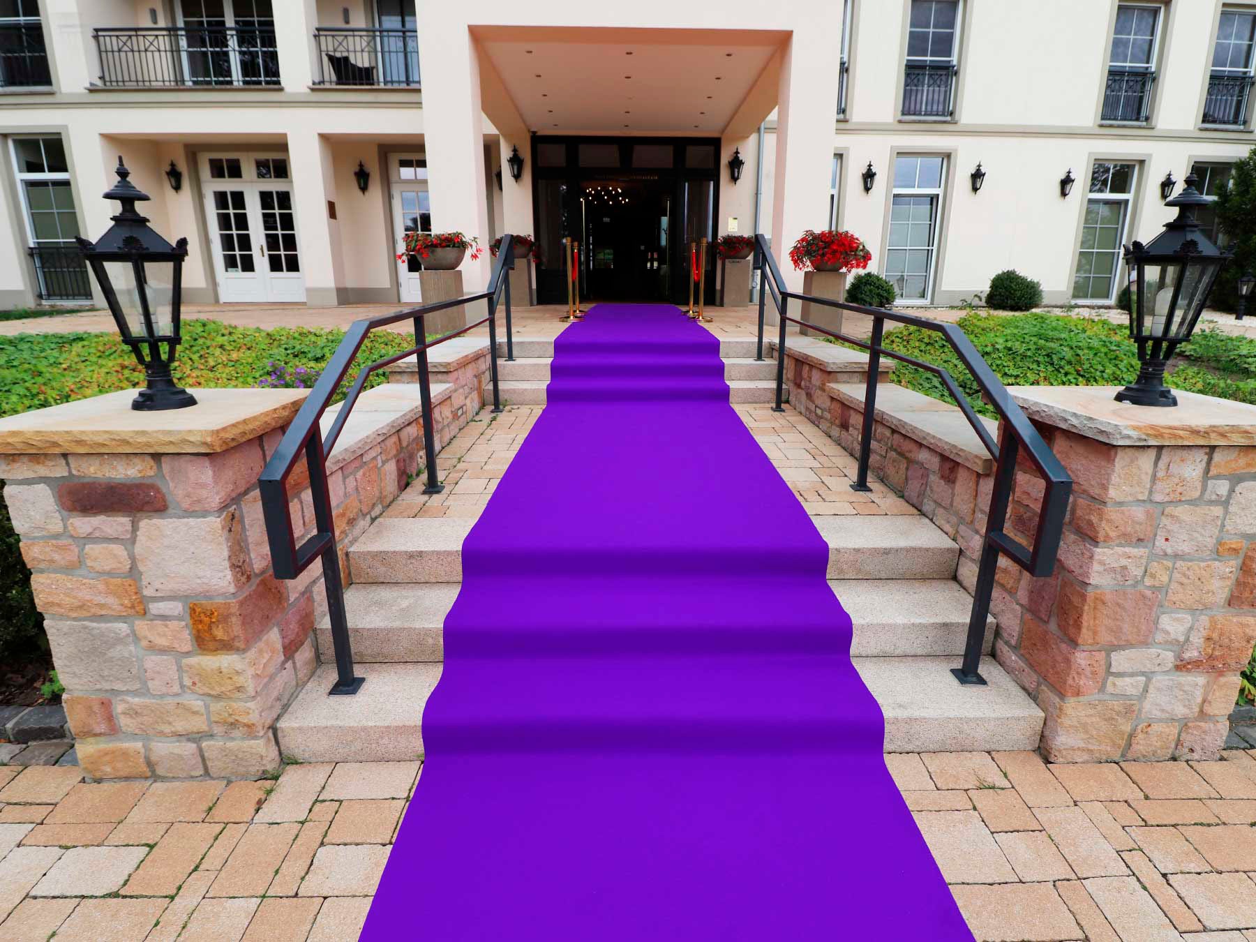 Primaflor-Ideen in Textil Läufer »PODIUM, Made in Belgium«, rechteckig, 2,6 mm Höhe, Breite 200 cm, Nadelfilz, Uni-Farben, ideal für Veranstaltungen