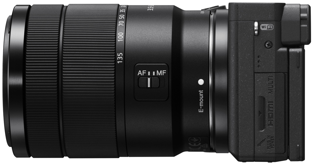 Sony Systemkamera »Set: SEL70350G Objektiv + Alpha 6400AMB APS-C« SEL-18135 , SEL70350G , 24 , 2 fach fach x opt. Zoom , Bluetooth | WLAN , inkl. E-Mount Systemkamera, 24 Megapixel, 4K Video, 180° Klapp-Display