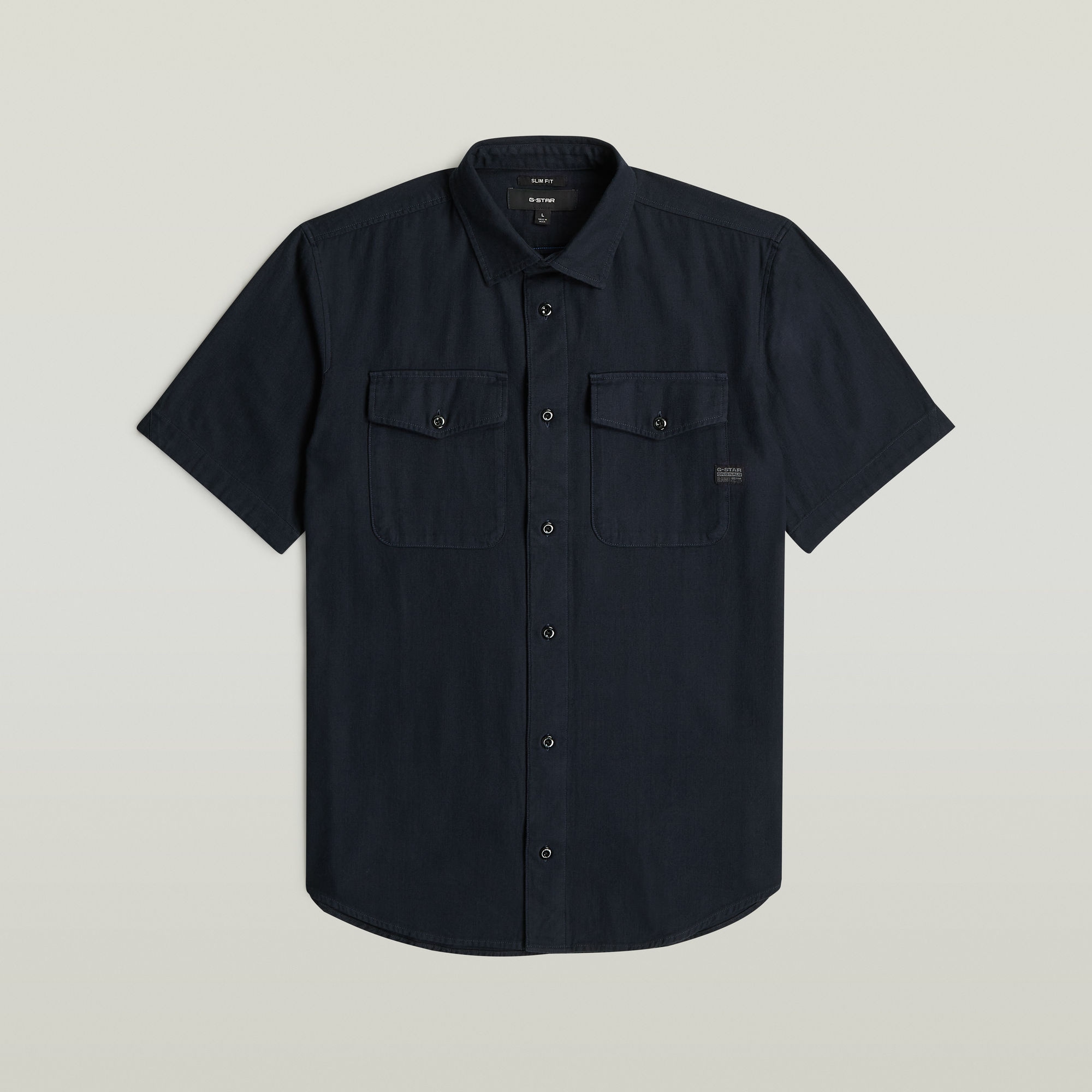 G-STAR Kurzarmhemd »Marine Slim Shirt« mit aufgesetzten Taschen