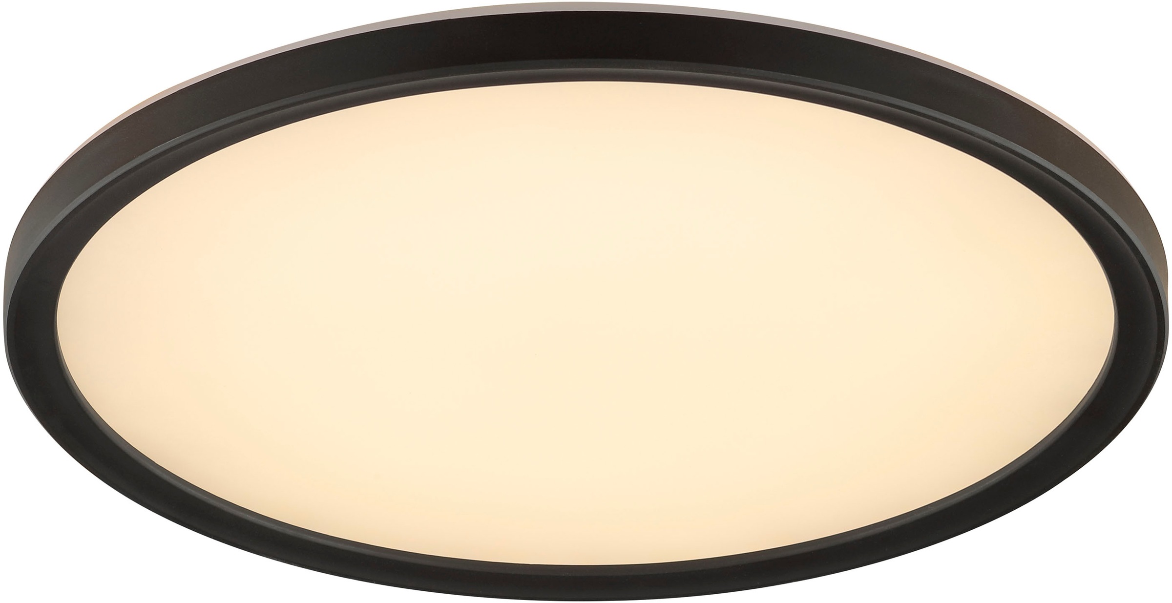 Hanseatic LED Panel »Liuca«, 1 flammig, Leuchtmittel LED-Modul | LED fest integriert, 29 cm, 2400 lm, 2700-6500 K, dimmbar, CCT über Wandschalter, schwarz