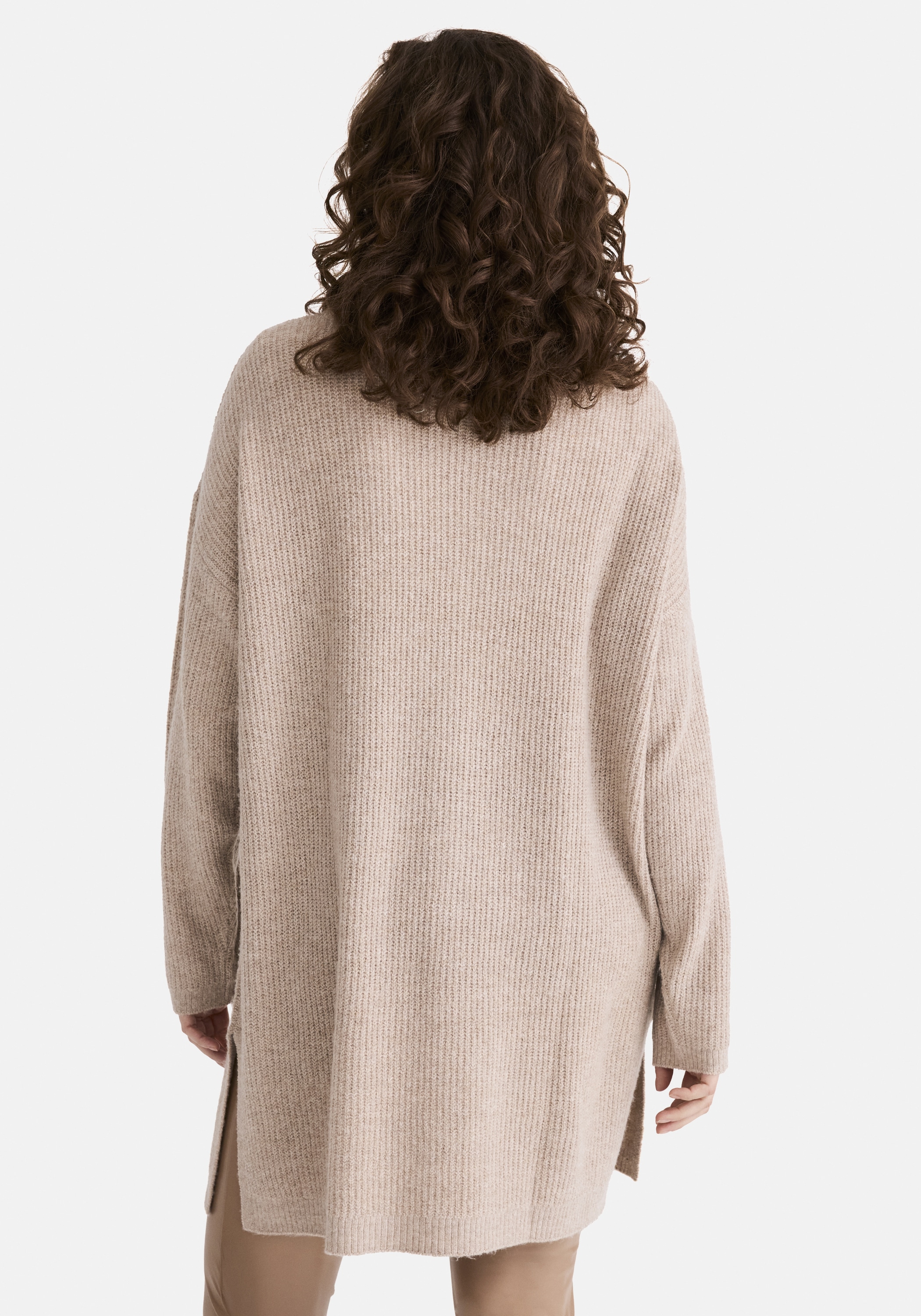 STOOKER WOMEN Strickpullover »CAJA Strick Longpullover« Strick-Longpullover Rundhals für Damen