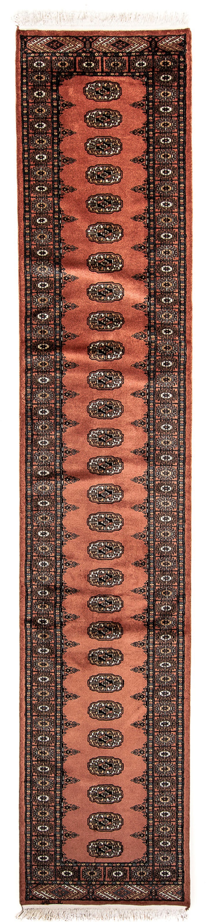 morgenland Orientteppich »Afghan - Buchara - 404 x 77 cm - hellrot«, rechte günstig online kaufen