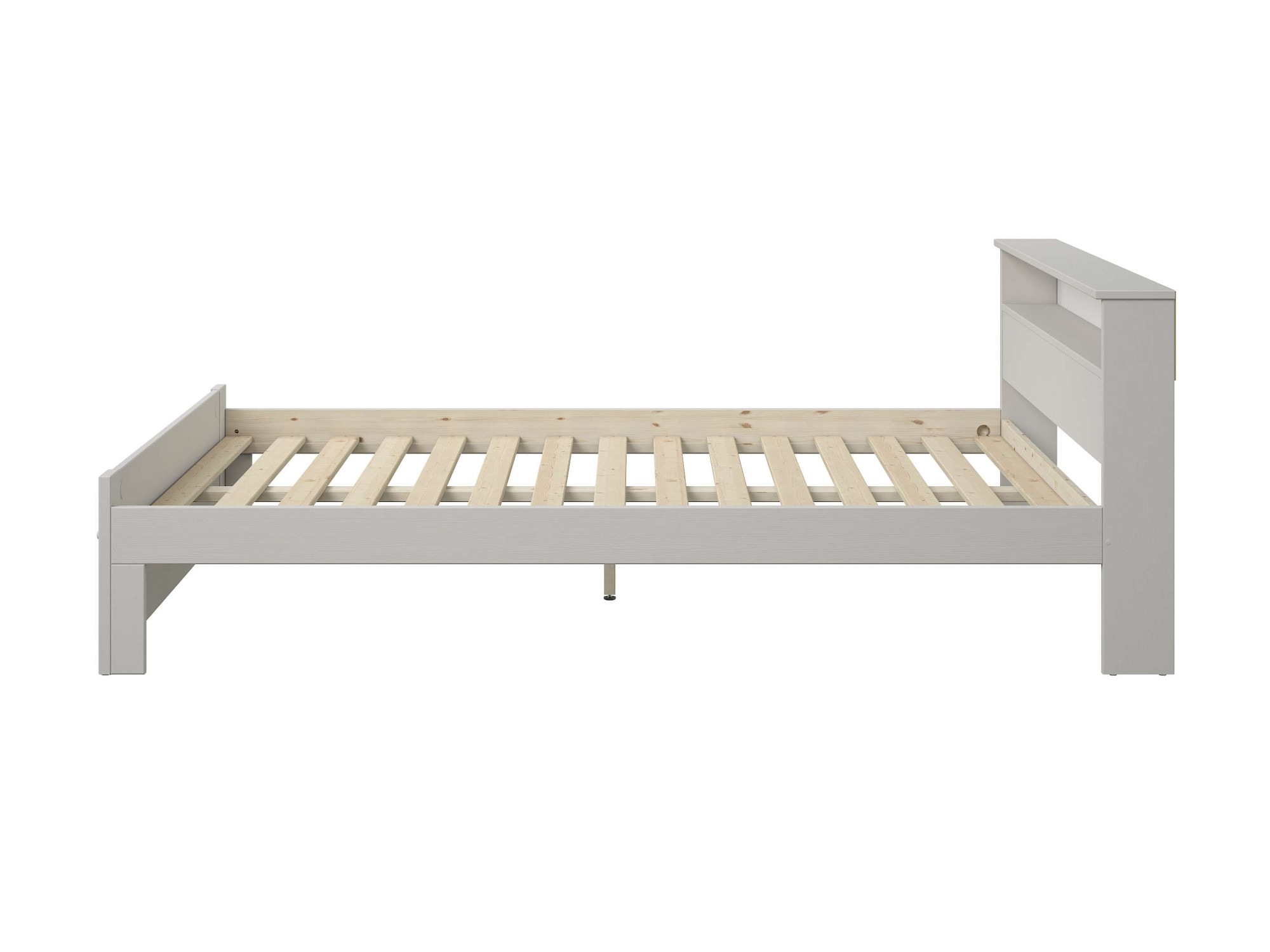 OTTO home Massivholzbett »FLAVION,  Jugendbett, FSC® zertifizierte massive Kiefer« Breite: 90, 140, 180,  Qualitätsprodukt, Regal, Kassettenoptik, Schublade optional