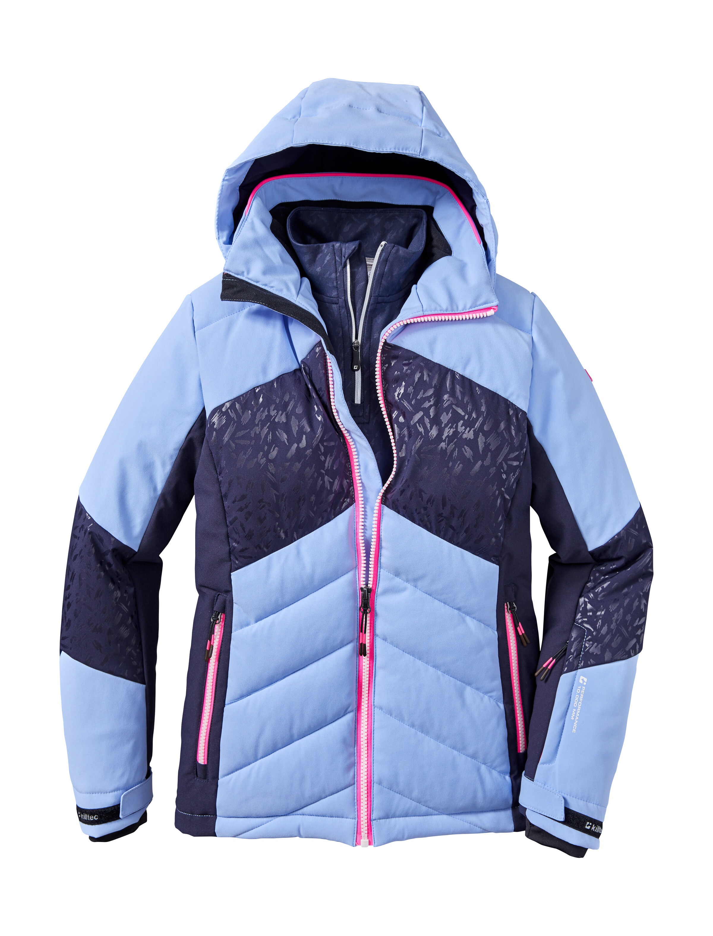 Killtec Skijacke »KSW 342 GRLS SKI QLTD JCKT«, Wasserabweisende, atmungsaktive Skijacke mit verstellbaren Bündchen