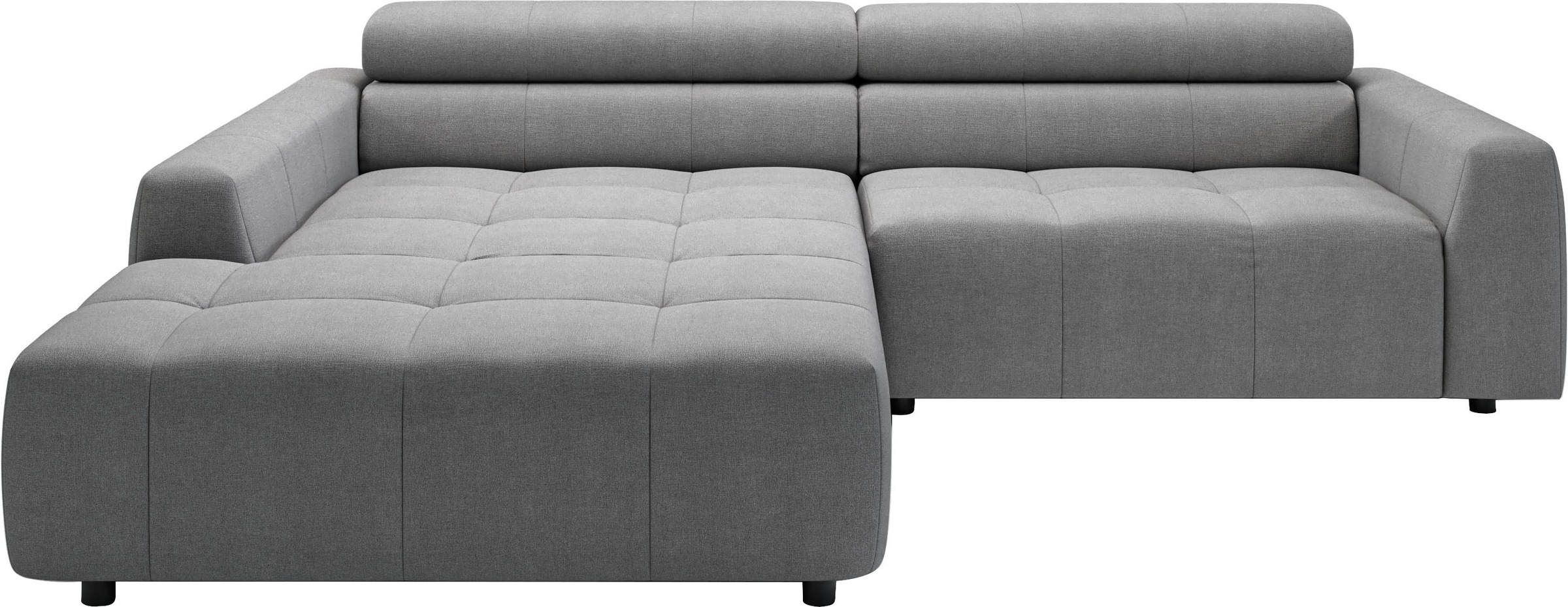3C Candy Ecksofa »Denver auch mit Cord- und Easy care-Bezug, Kopfteilverstellung L-Form«, wahlweise. mit motorischer Sitztiefenverstellung