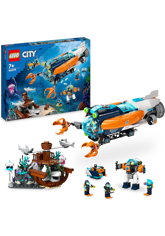 Konstruktionsspielsteine »Forscher-U-Boot (60379), LEGO® City«, (842 St.)