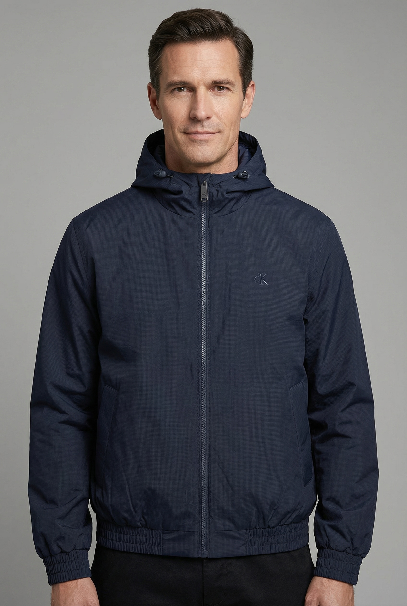 Calvin Klein Jeans Blouson mit Kapuze Regular Fit, verstellbare Kapuze