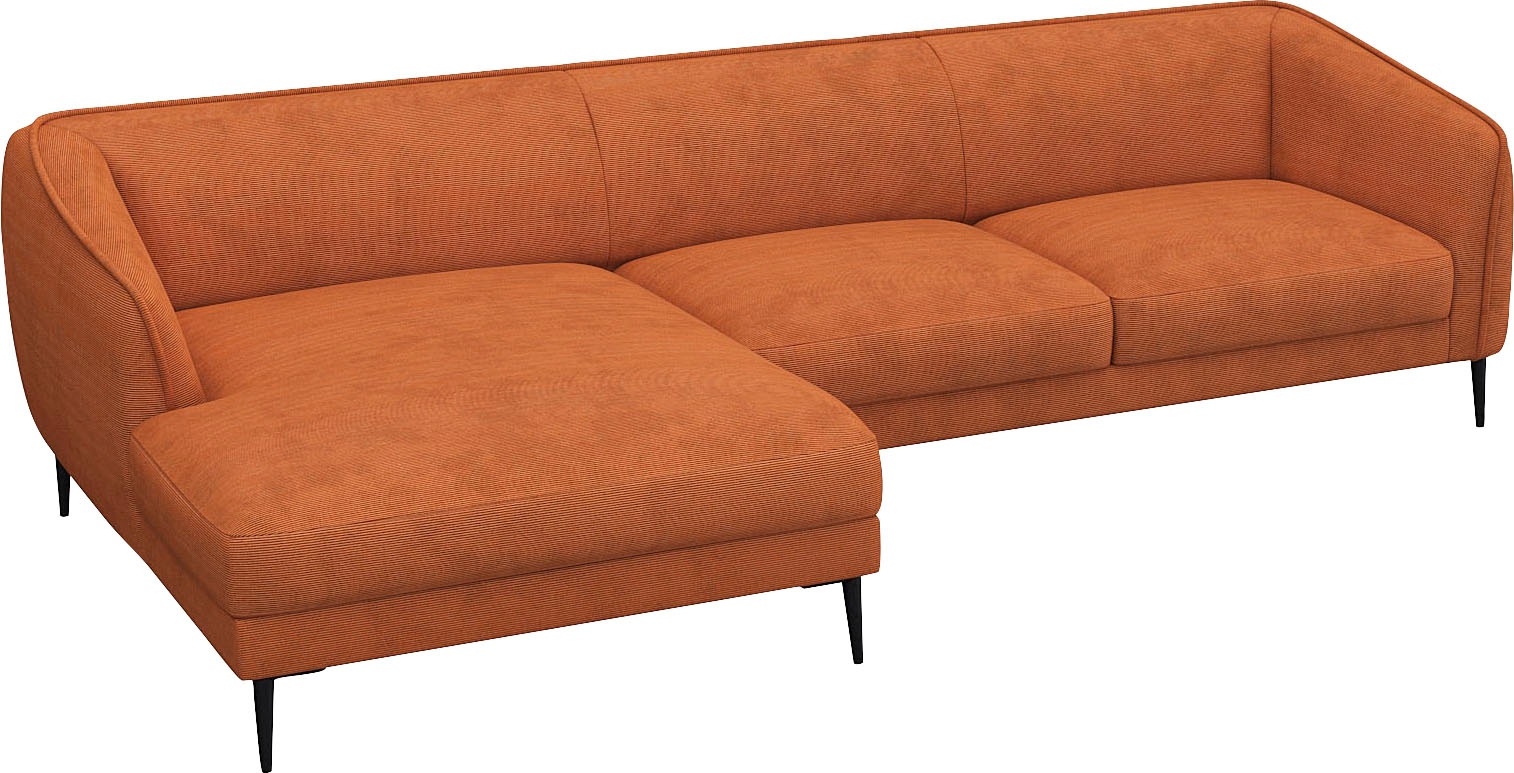 FLEXLUX Ecksofa »Belle Designsofa, L-Form, B/T 288/149 cm«, Skandinavisches günstig online kaufen