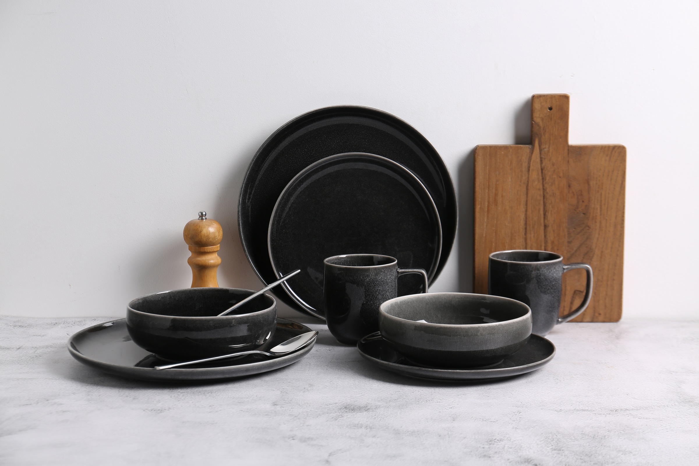 my home Geschirr-Set »Fyns, mit Reaktivglasur« spülmaschinenfest und mikrow günstig online kaufen