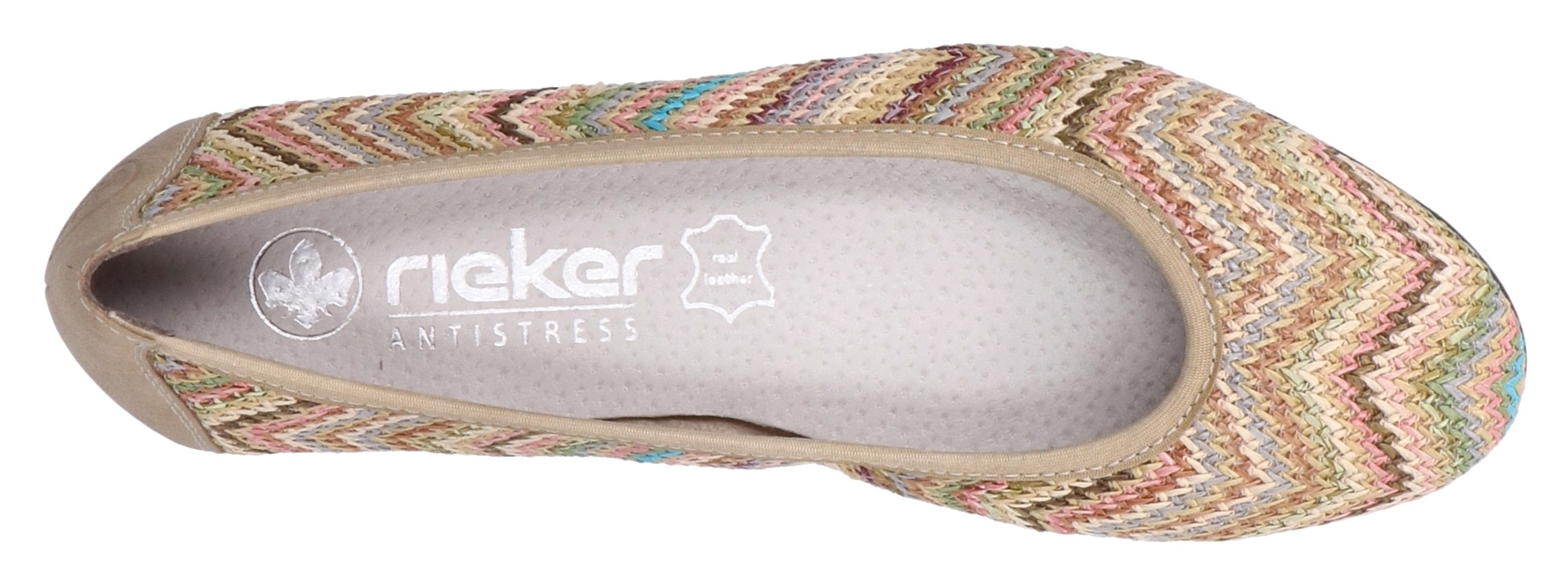 Rieker Ballerina, Slipper, Schlupfschuh, Pumps mit weicher Innensohle