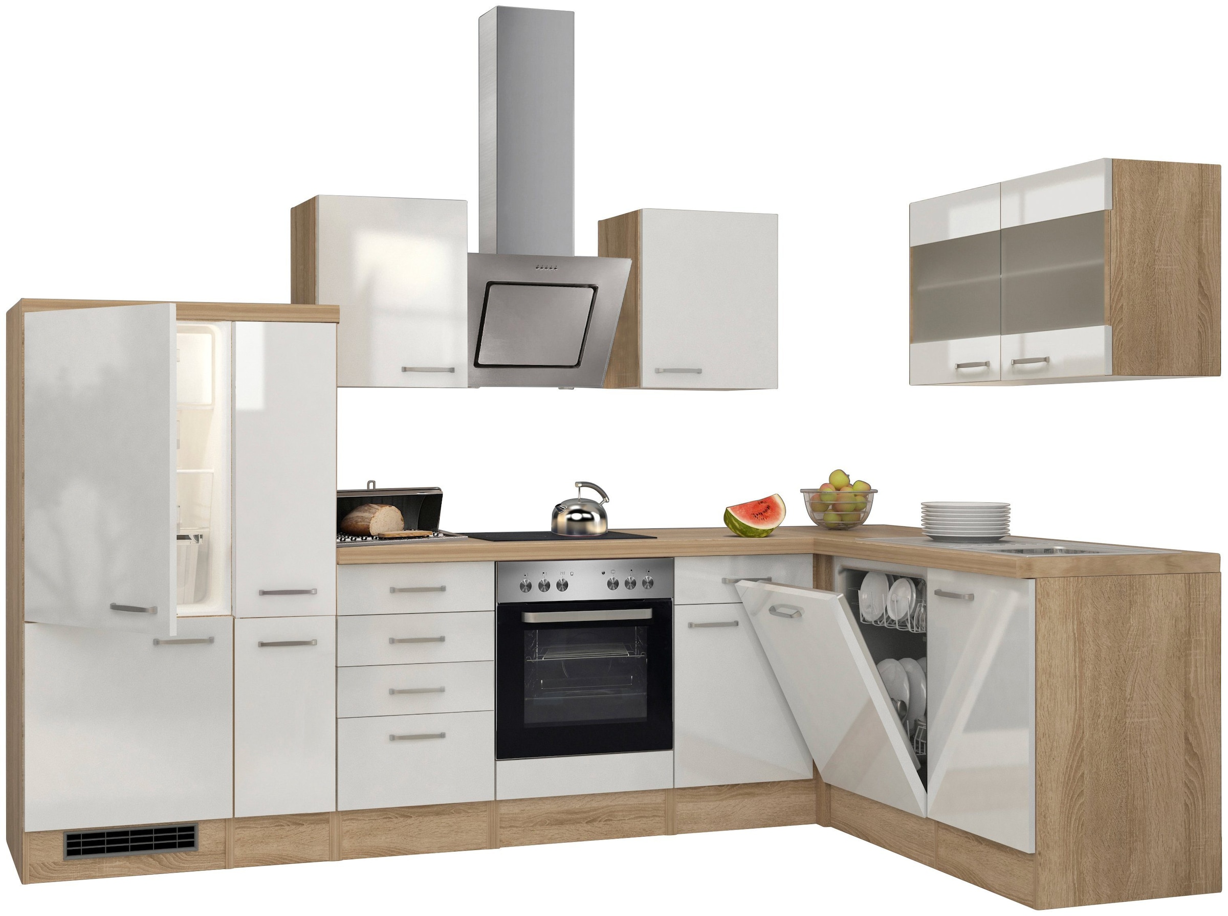Flex-Well Küchenzeile mit 170 kaufen cm Gesamtbreite 310 »Florenz«, Raten x E-Geräten, auf